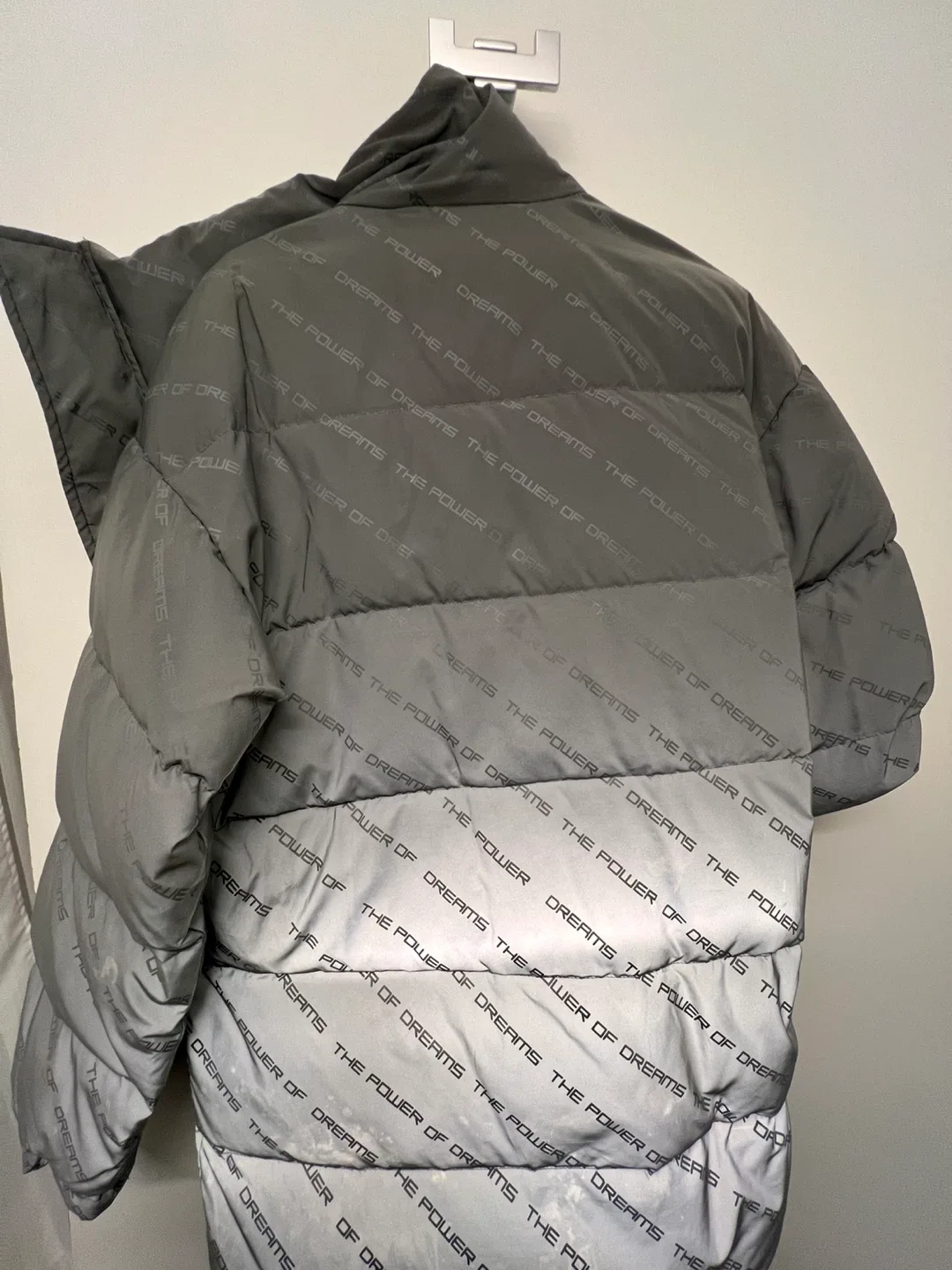 Balenciaga Power Of Dreams Puffer Jacket in Grey image indicator(6)