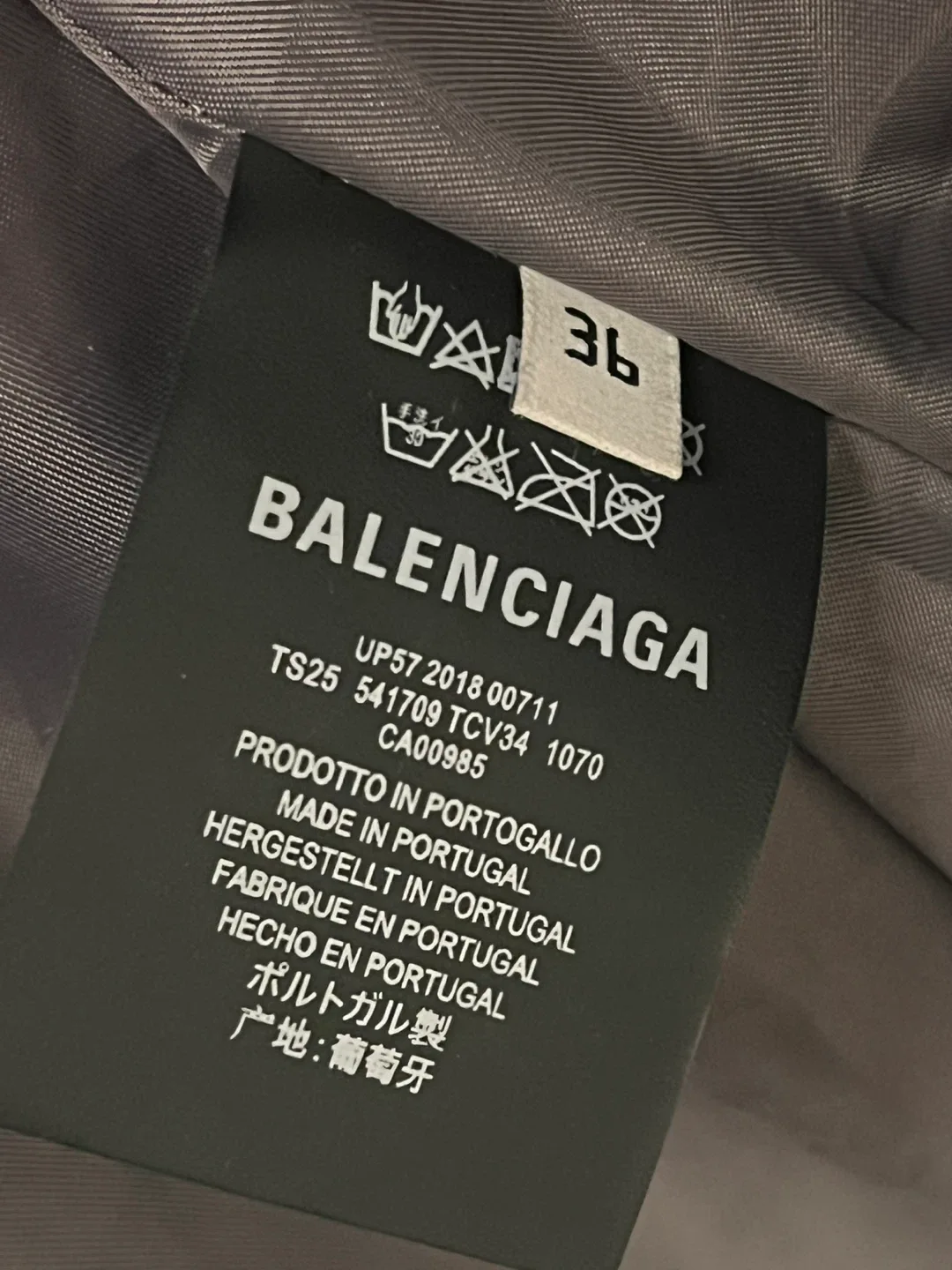Balenciaga Power Of Dreams Puffer Jacket in Grey image indicator(5)