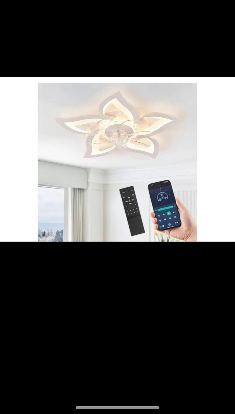 Flower Ceiling fan Light with Remote