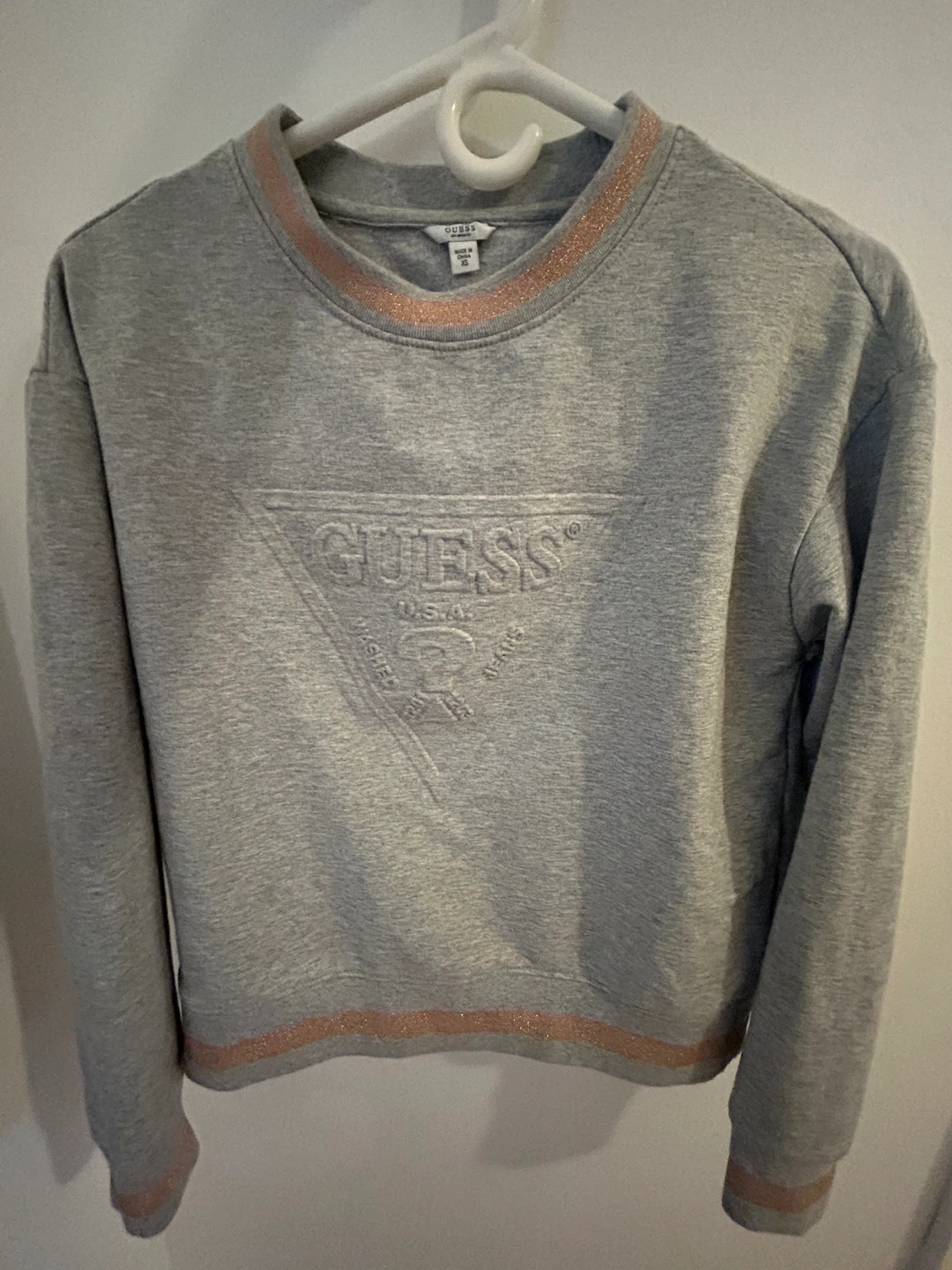 Guess Grey Sweatshirt - Size xs