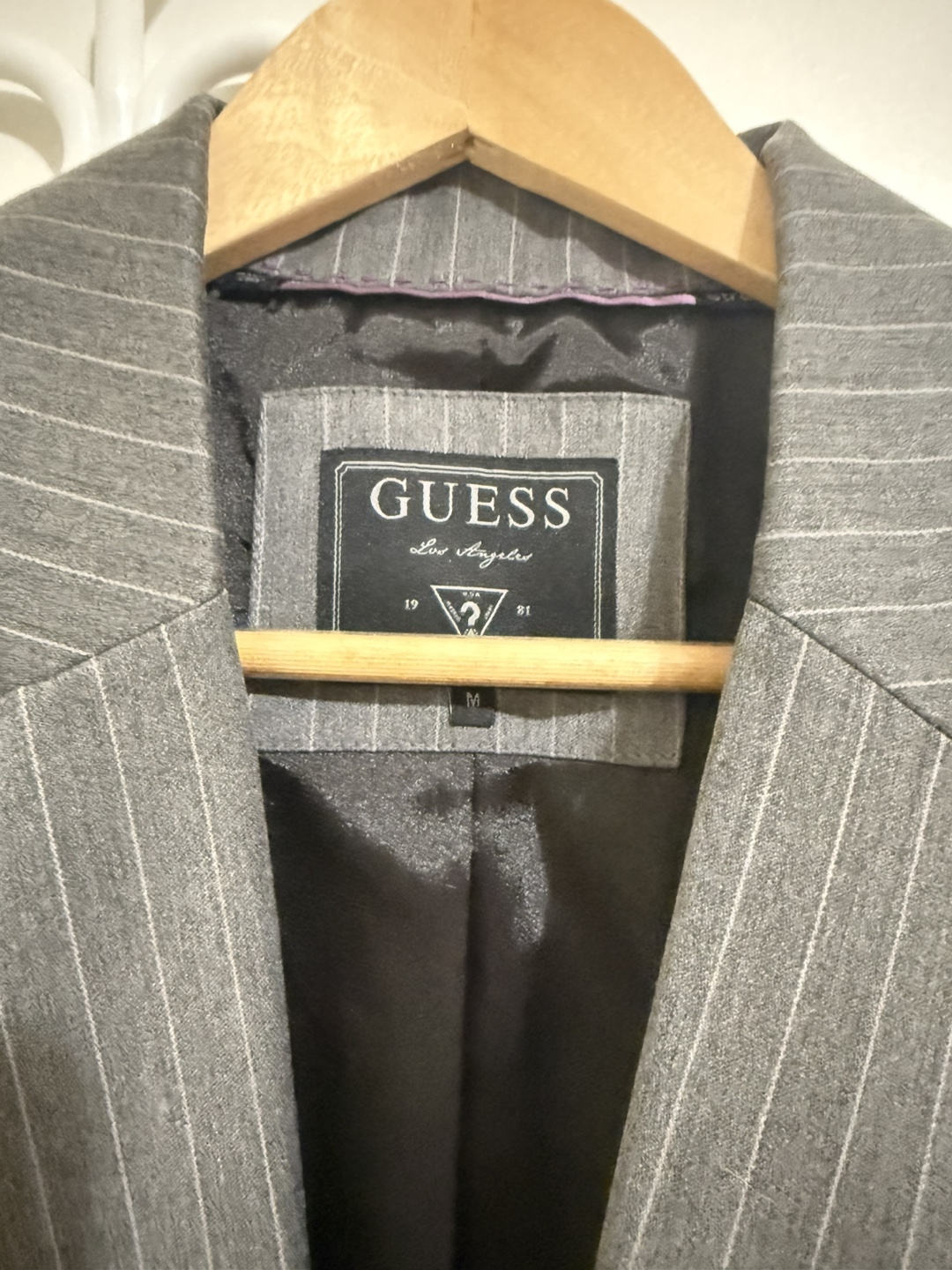 Guess Gray Pinstripe Blazer - Size M - photo 2