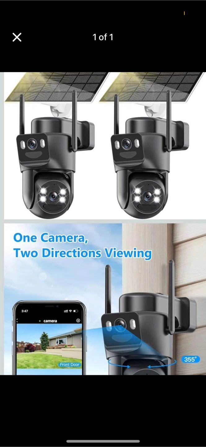 Outdoor Solar Powered Security Camera