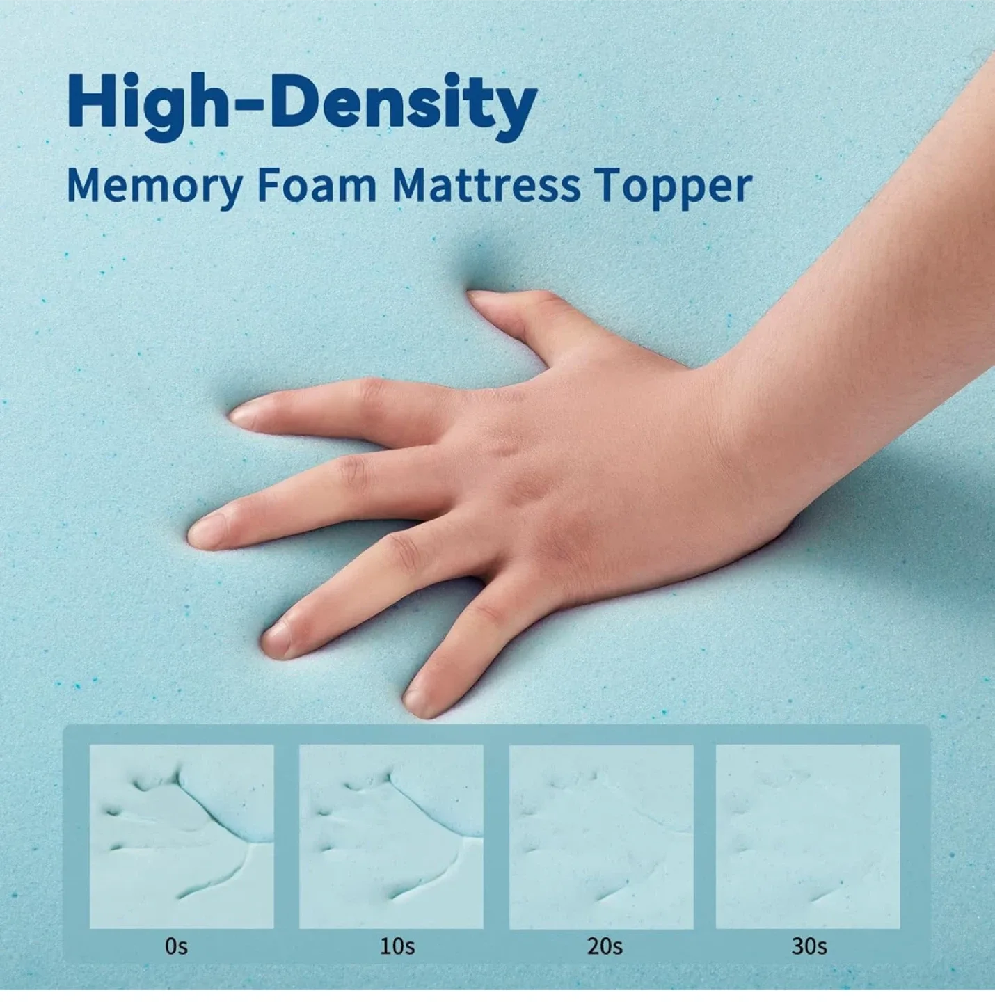 Amfori 3-Inch Gel Memory Foam Mattress Topper - New! image indicator(7)