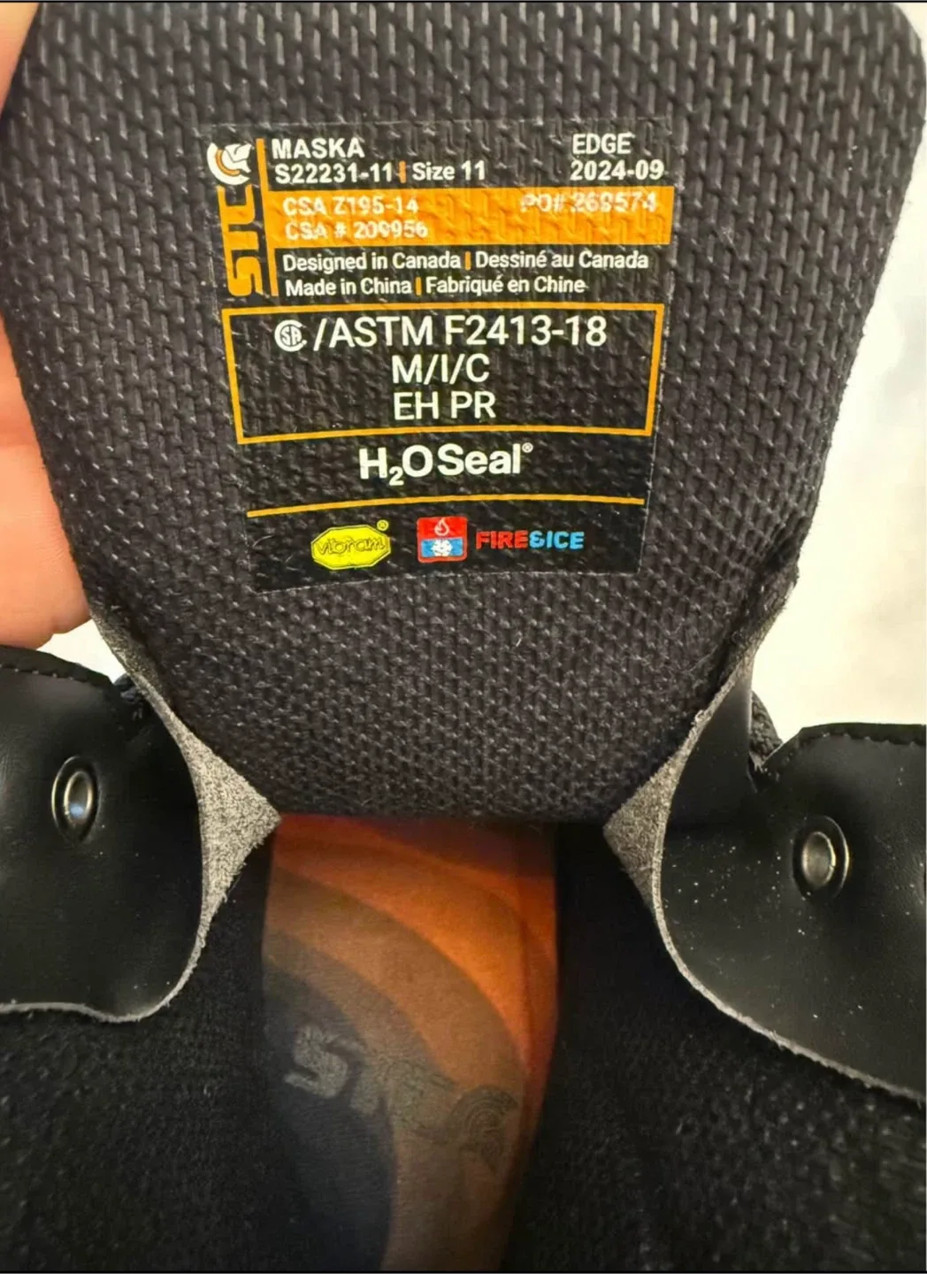 STC Maska Black Work Boots - Size 11 image indicator(4)