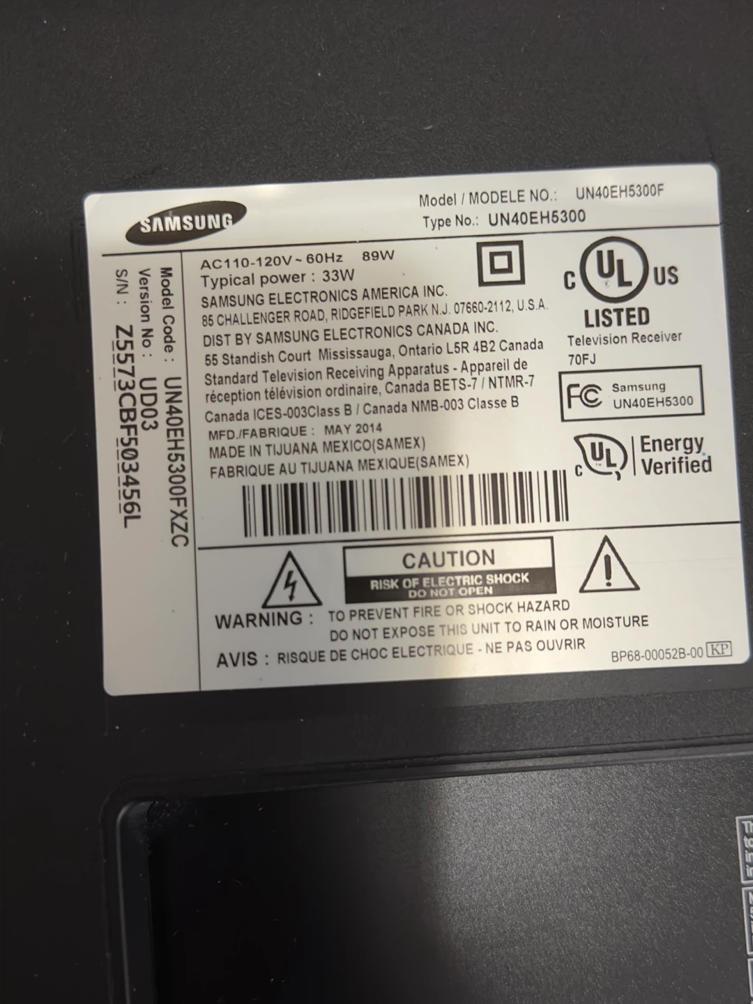 Samsung UN40EH5300F 40" LED TV (With Remote) - photo 5
