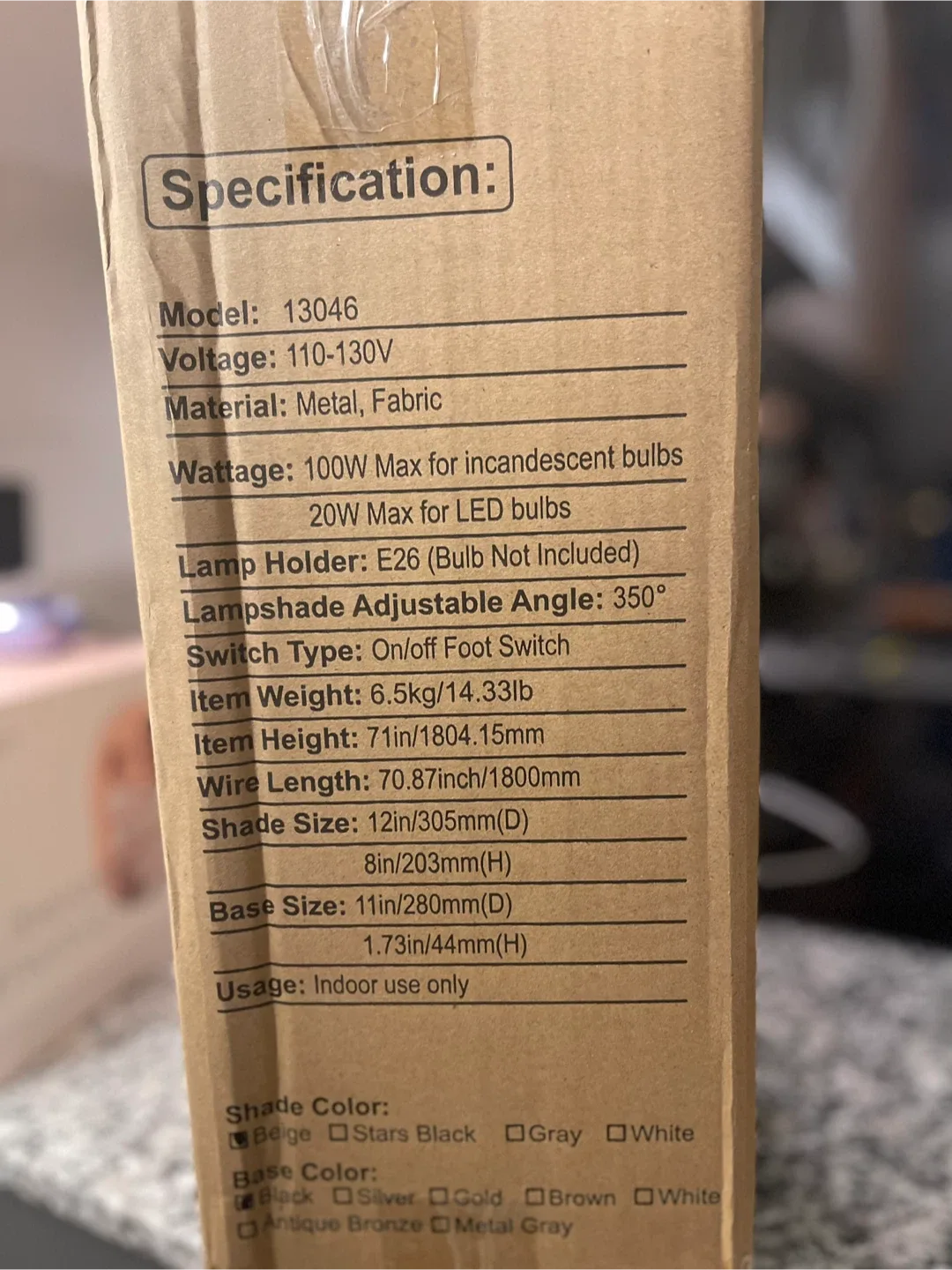 Luvkczc Arc Floor Lamp - Beige image indicator(5)