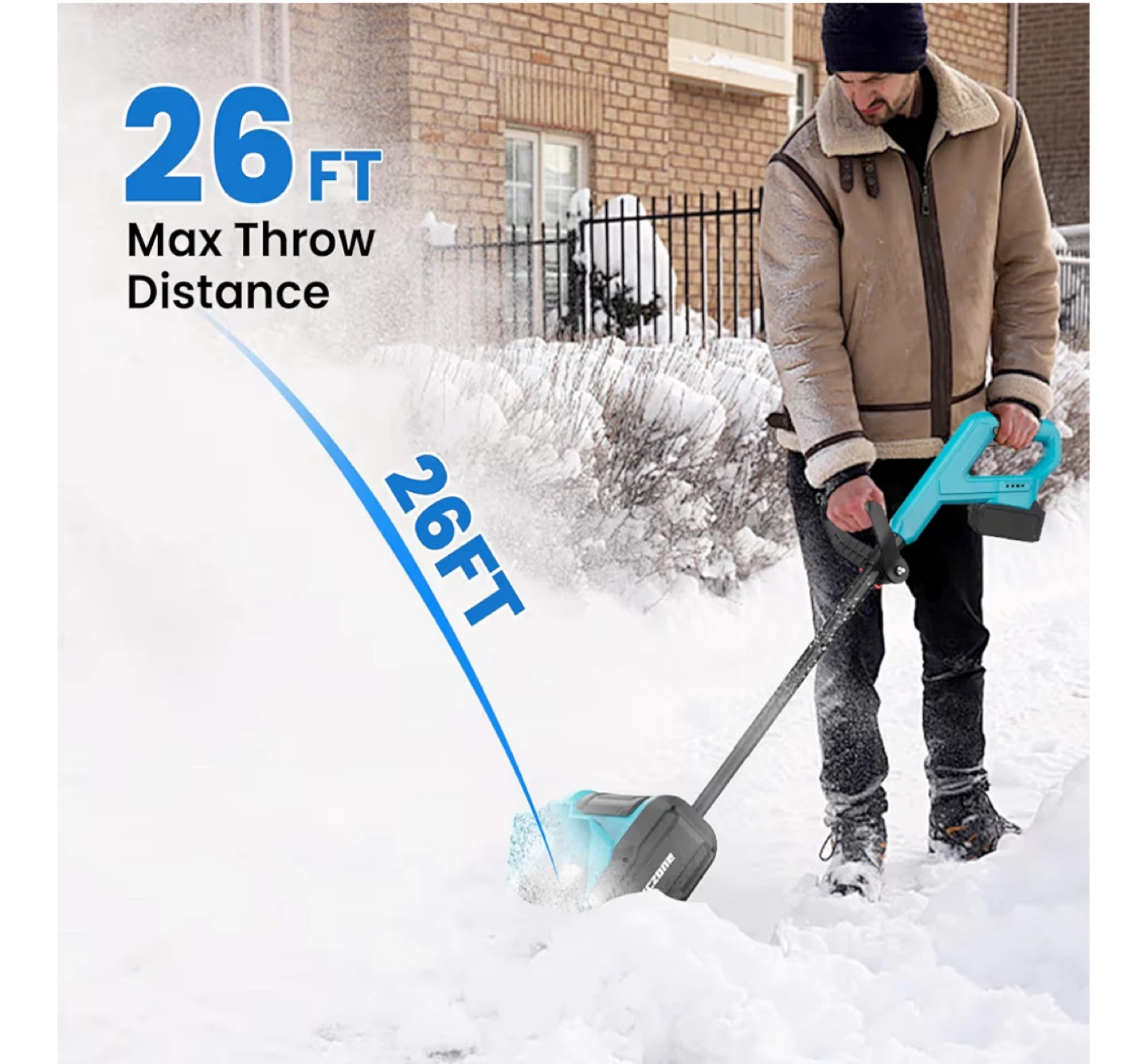 Cordless Snow Shovel, Electric Snow Blower - photo 3