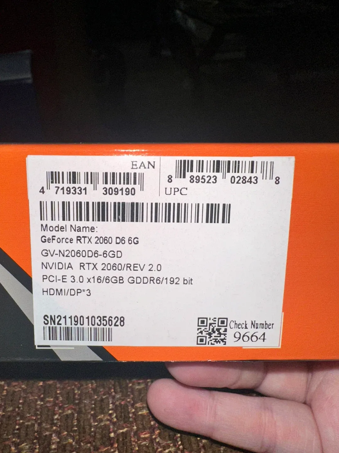 GIGABYTE RTX 2060 6GB Graphics Card - NEW image indicator(10)