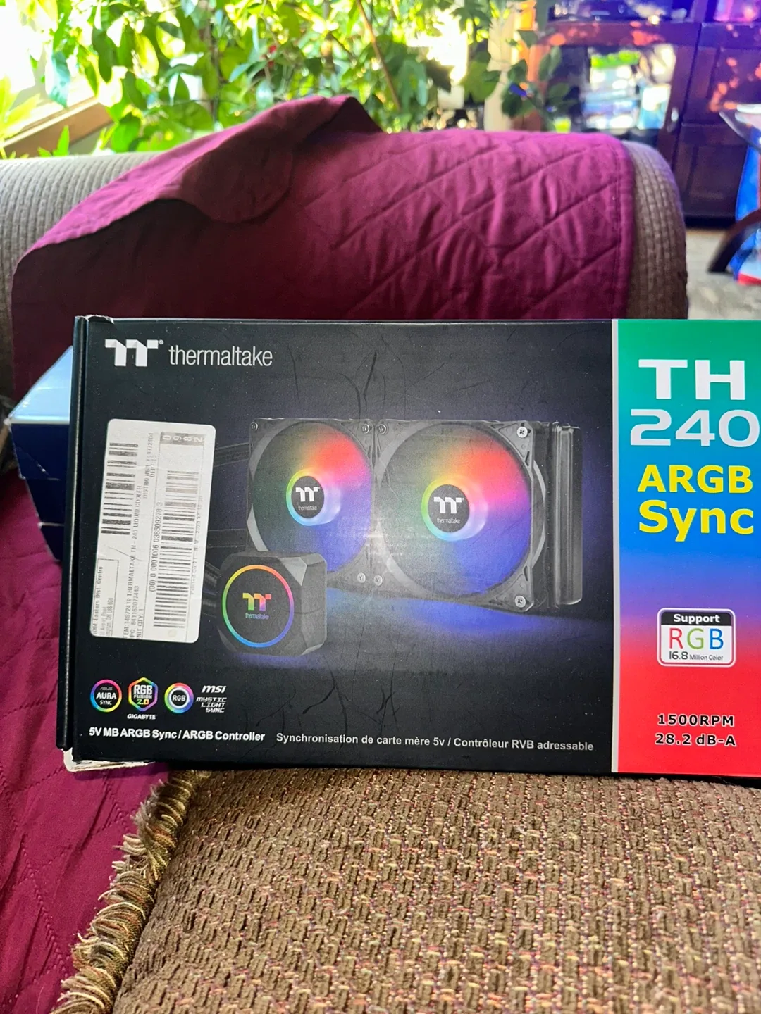 GIGABYTE Thermaltake TH240 ARGB Liquid CPU Cooler - NEW image indicator(8)