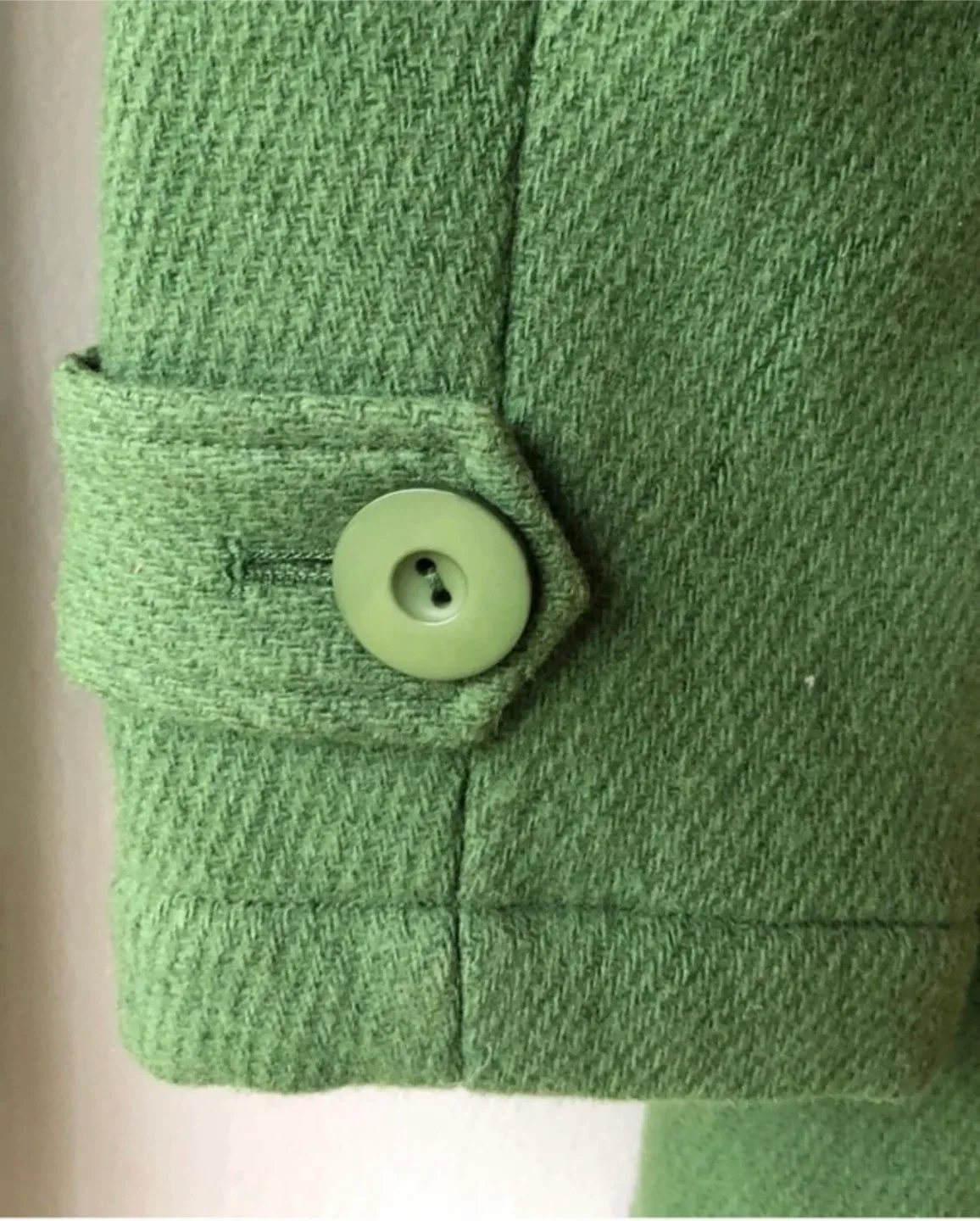 Vintage Green Wool Coat image indicator(4)