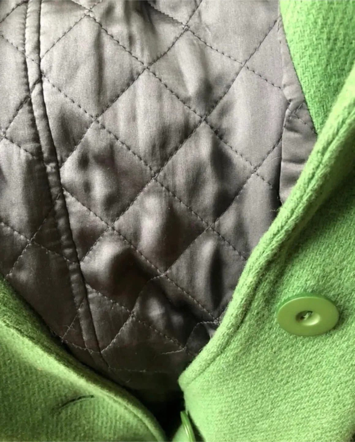 Vintage Green Wool Coat image indicator(5)