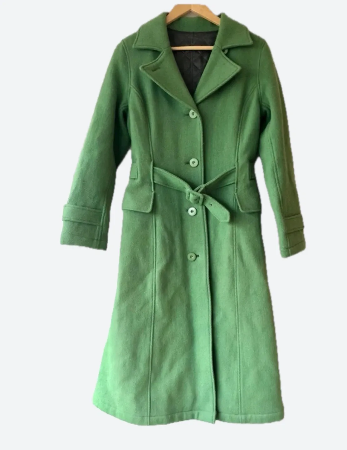 Vintage Green Wool Coat
