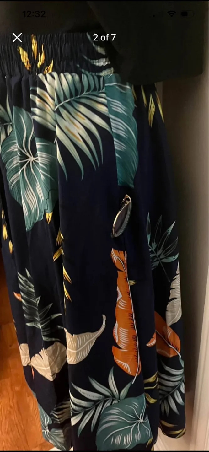 Floral Print Midi Skirt image indicator(6)