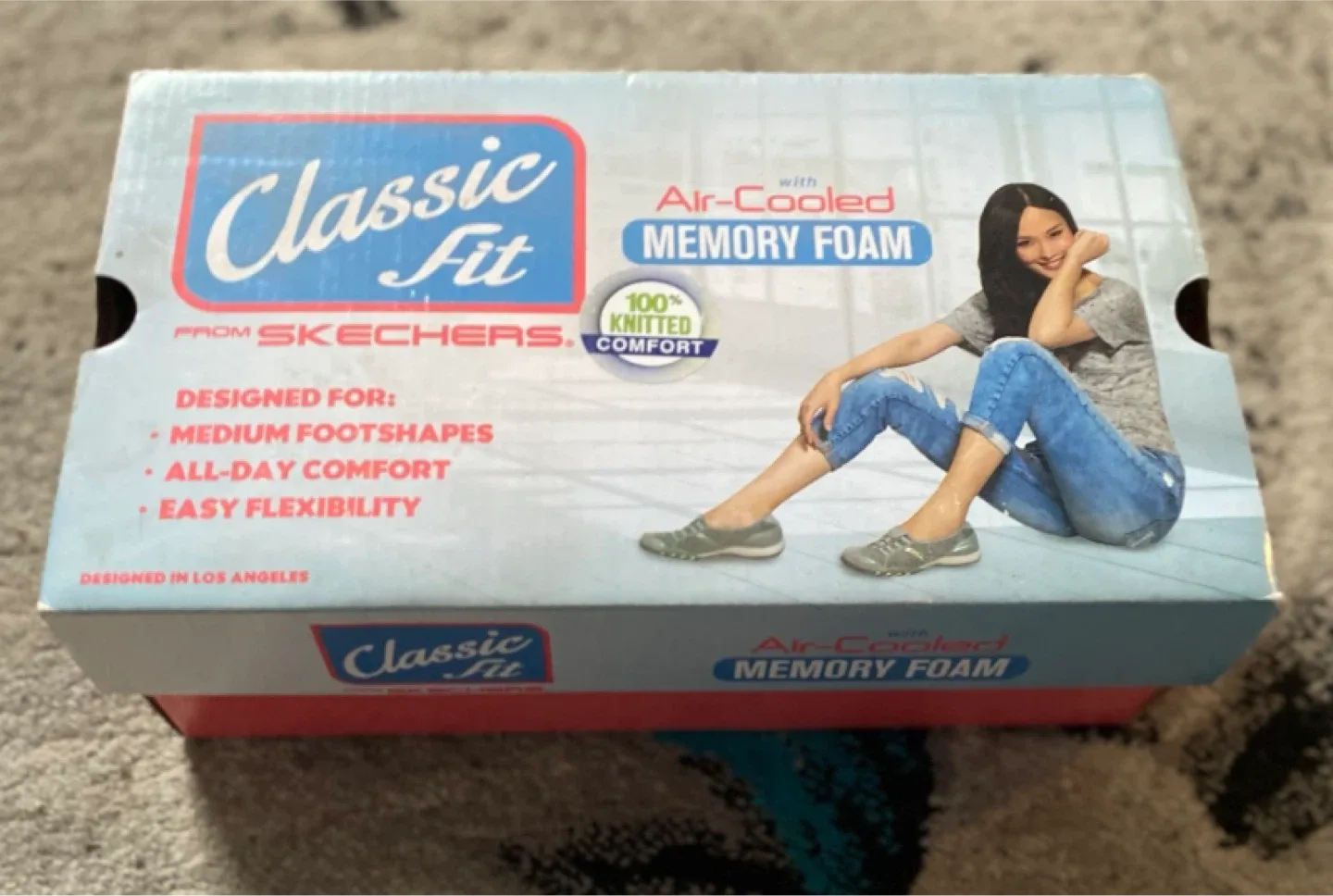 Skechers Classic Fit Air-Cooled Memory Foam Shoes