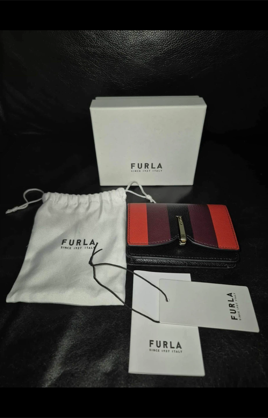 Furla Wallet - Red, Burgundy, Black