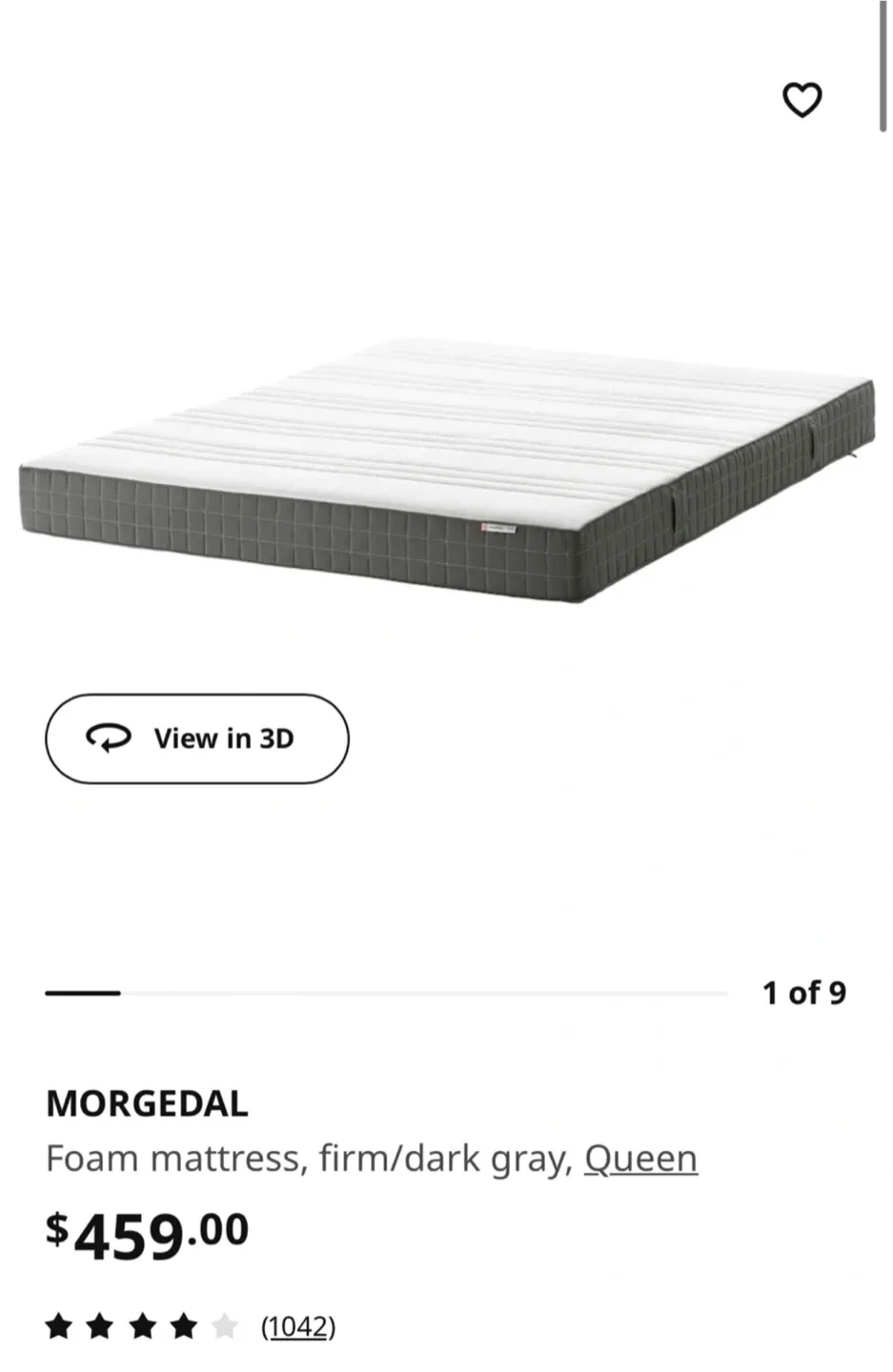 IKEA Morgedal Mattress and Kleppstad Queen Bed image indicator(7)