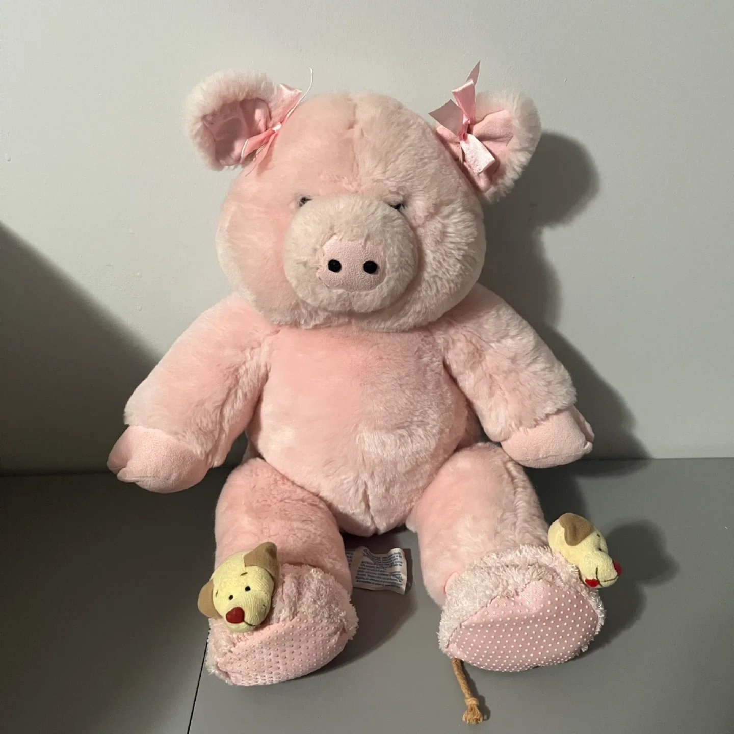 Build A Bear Pink Plush Pig Stuffed Animal Vintage