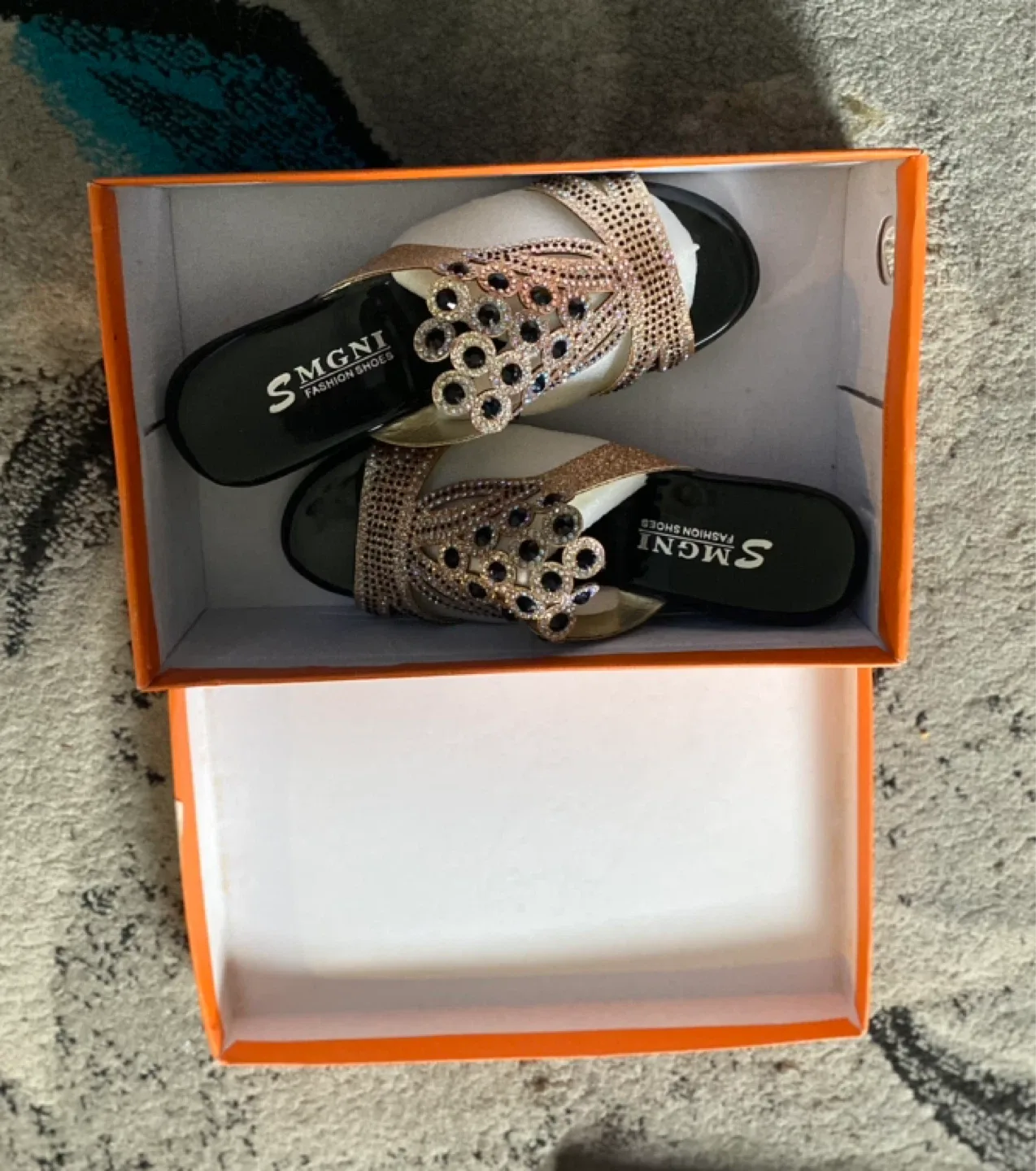 SMGNI Fashion Shoes - Rhinestone Sandals image indicator(2)