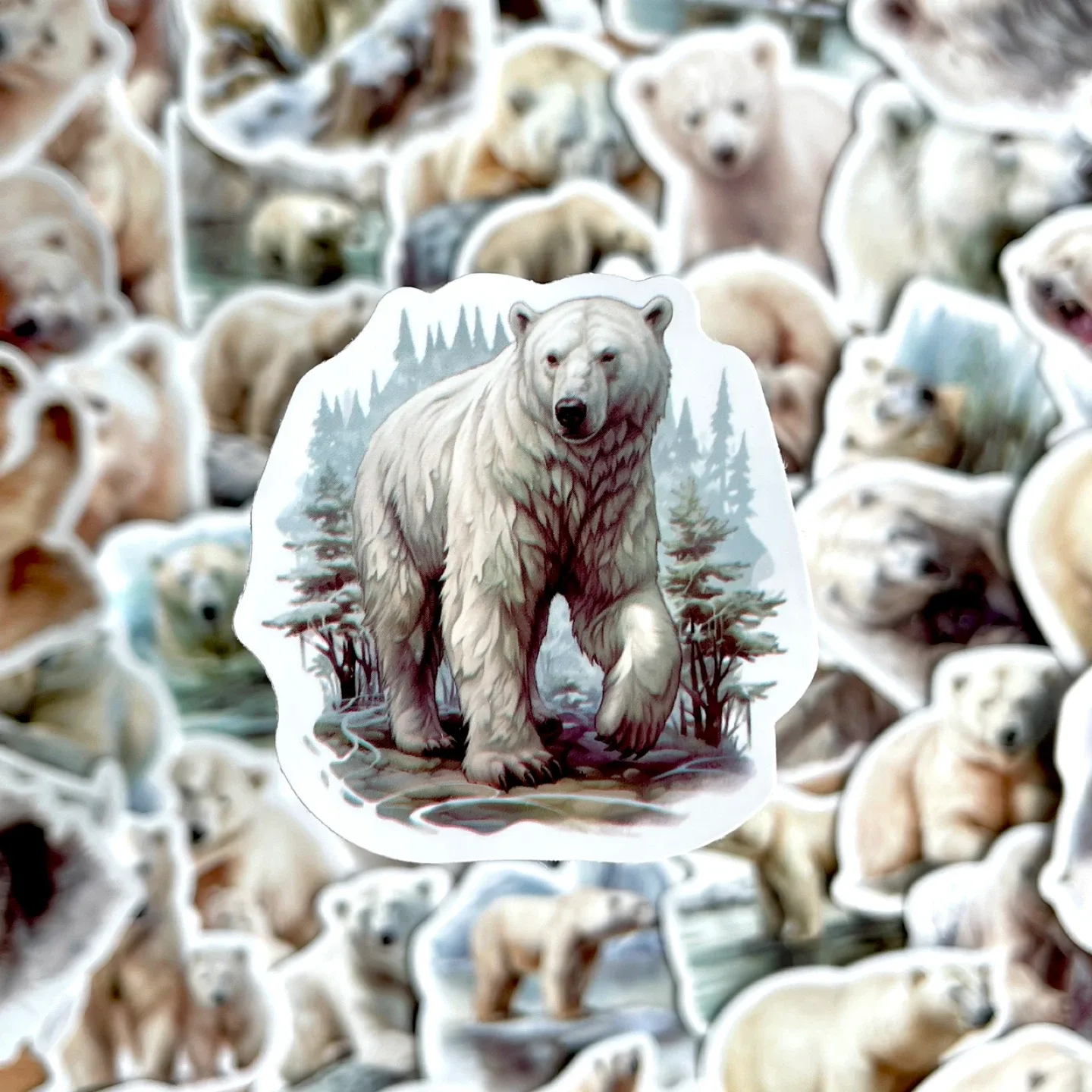 Pack of 50 Cute Polar Bear Stickers image indicator(5)