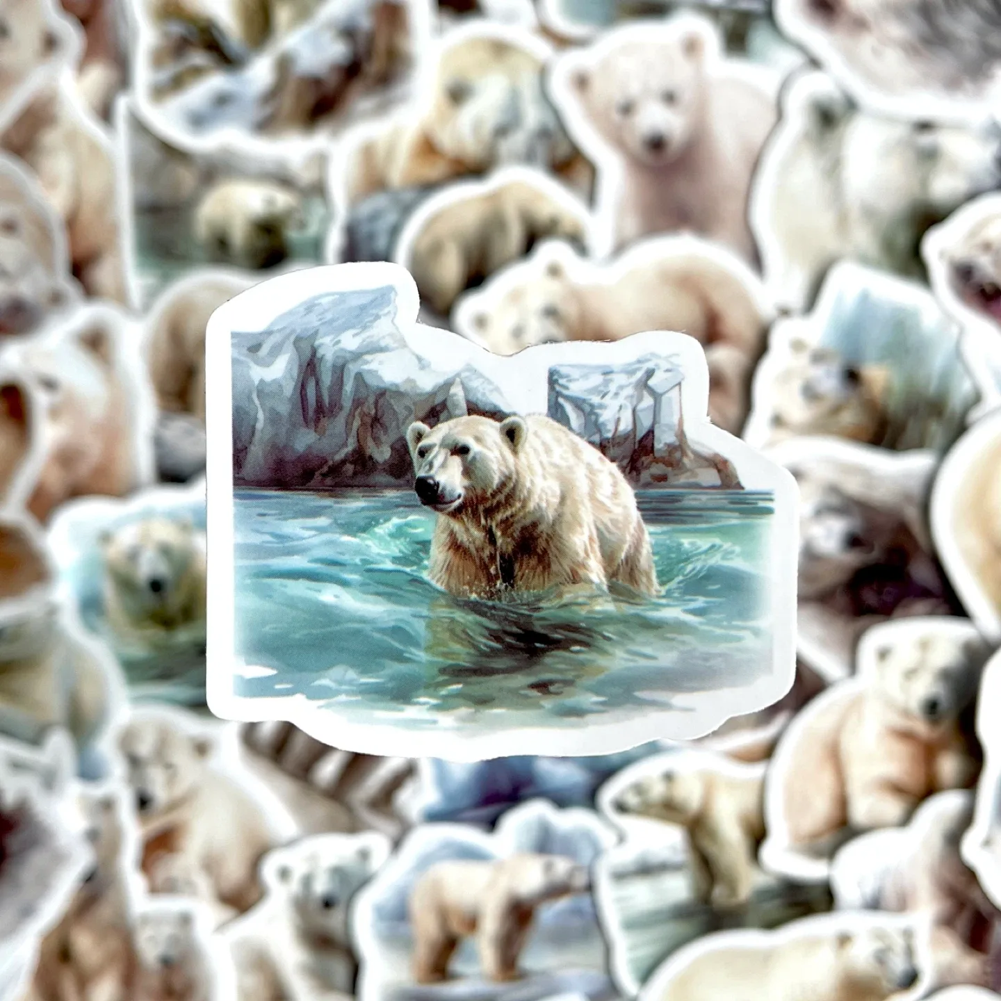 Pack of 50 Cute Polar Bear Stickers image indicator(6)
