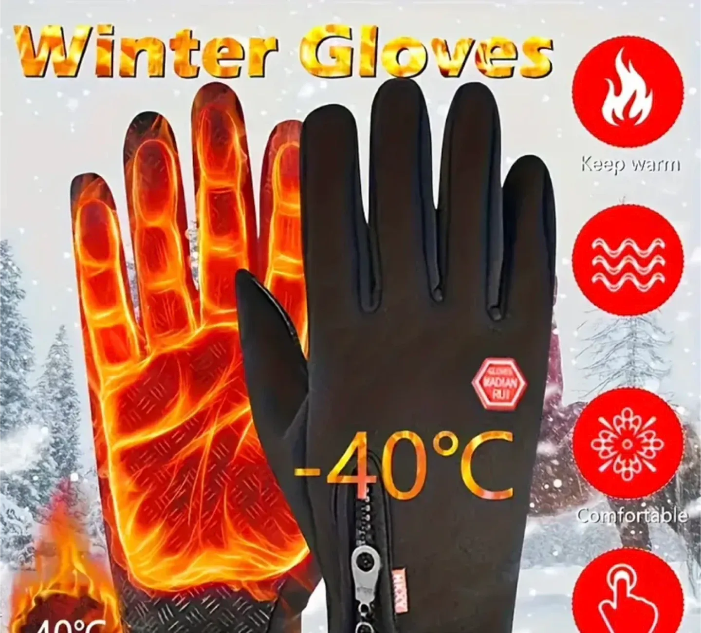 Winter Gloves - Keep Warm & Comfortable thumbnail