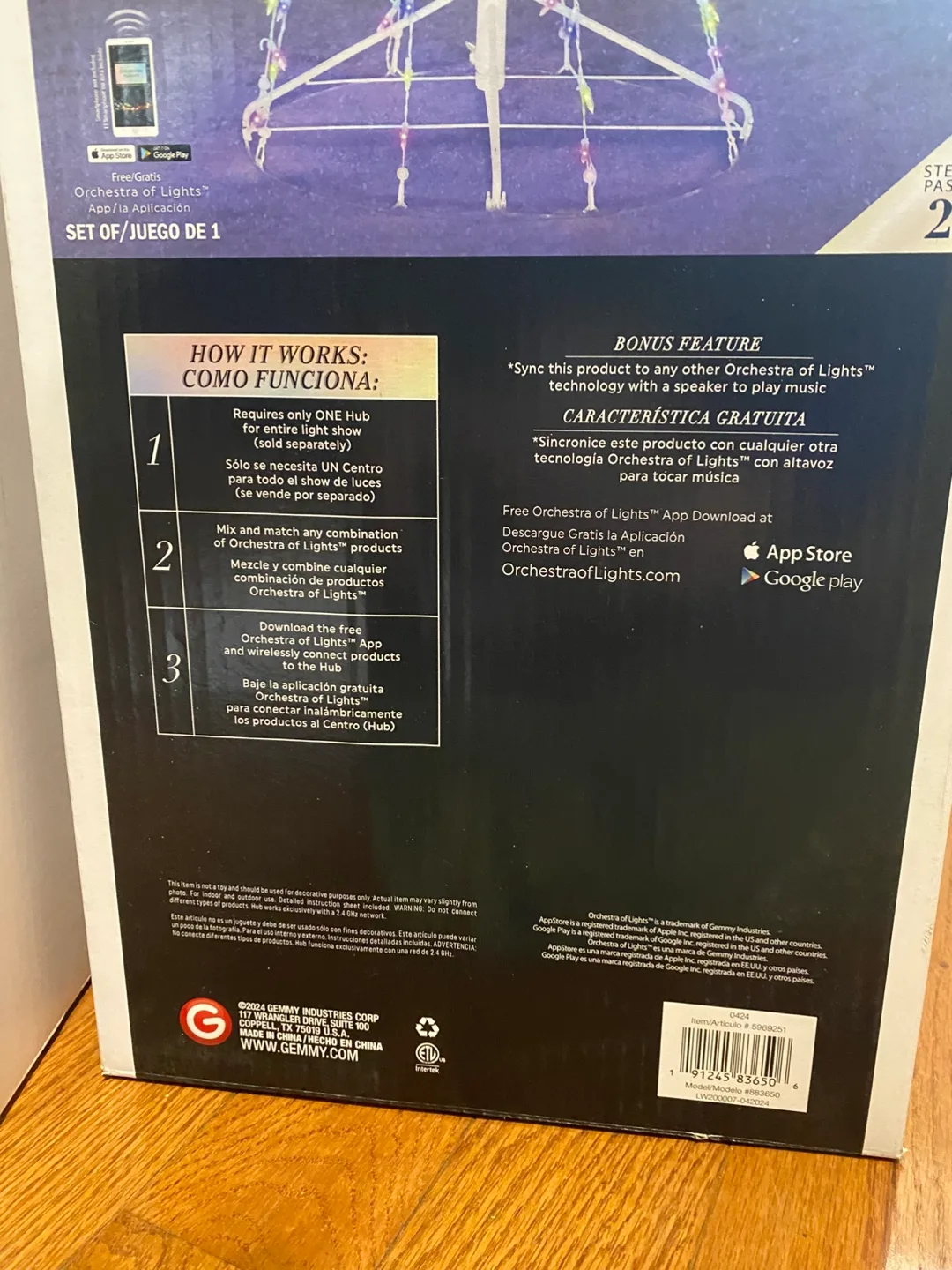 Orchestra of Lights 6ft Holiday Light Show Tree image indicator(2)