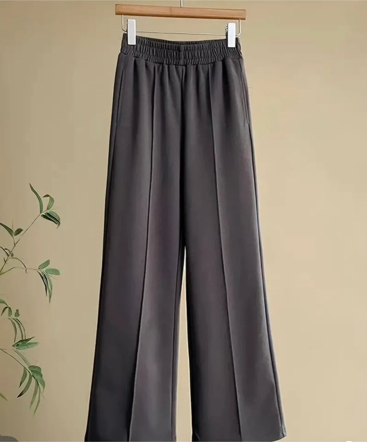 Gray Hoodie and Wide Leg Pants Set image indicator(4)