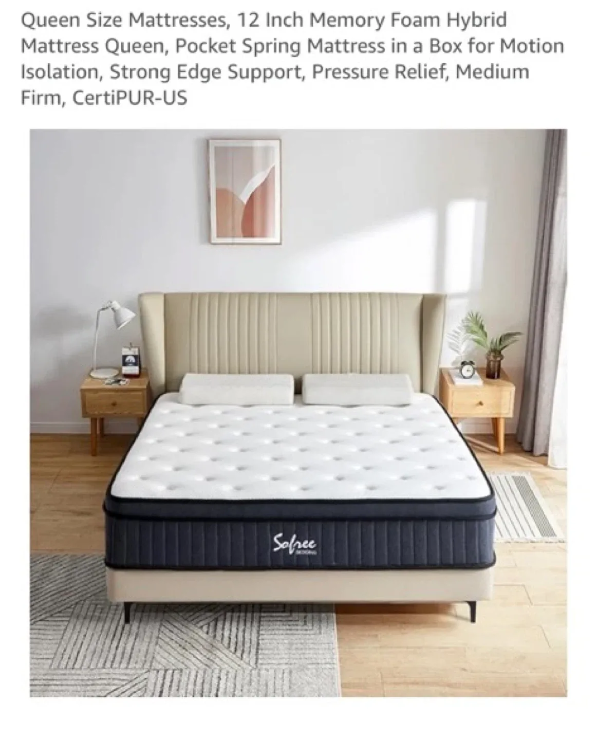 Sofree Bedding Queen Size Mattress thumbnail