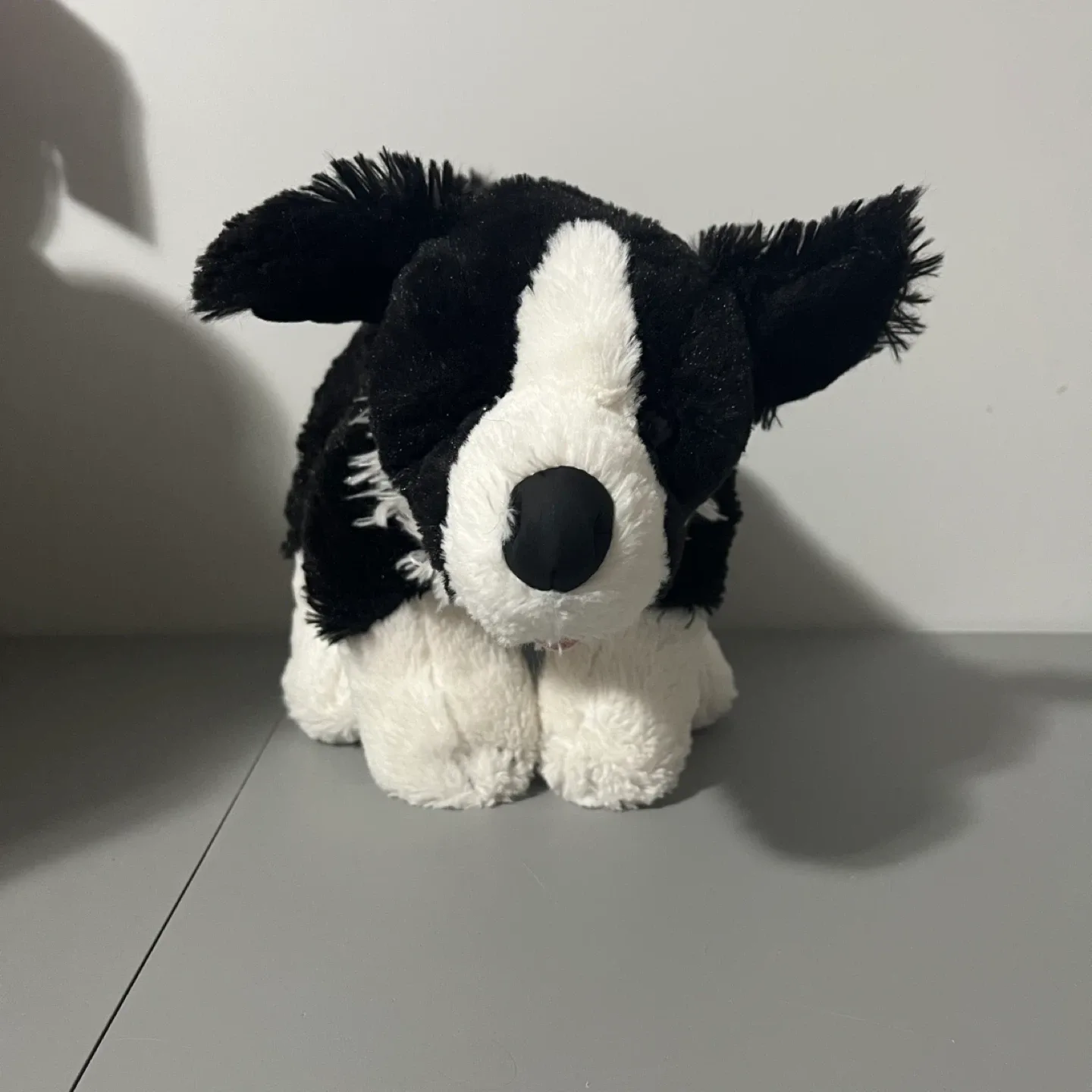 Build A Bear Black & White Border Collie Dog 14" BAB