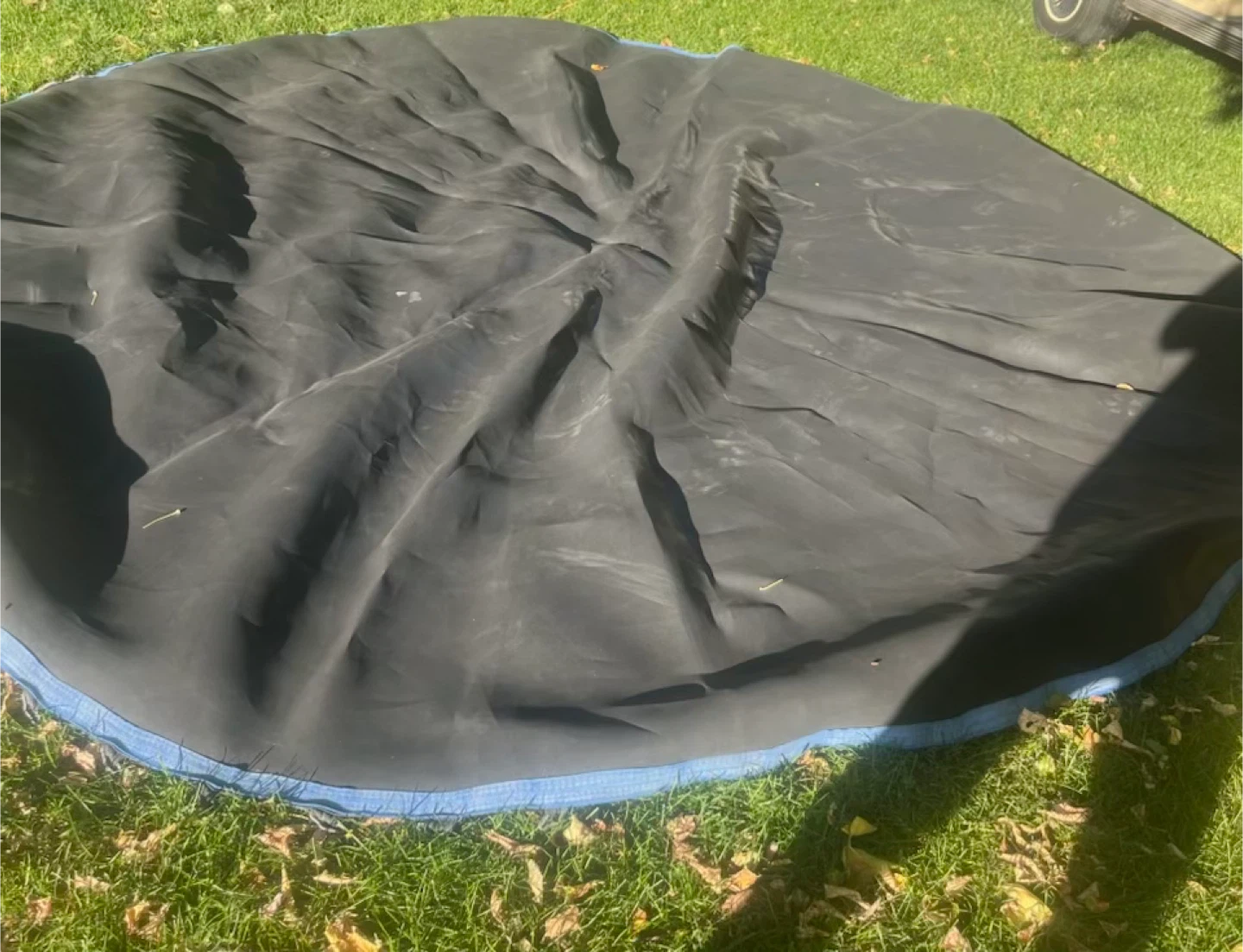 11 ft Round Black Trampoline Mat