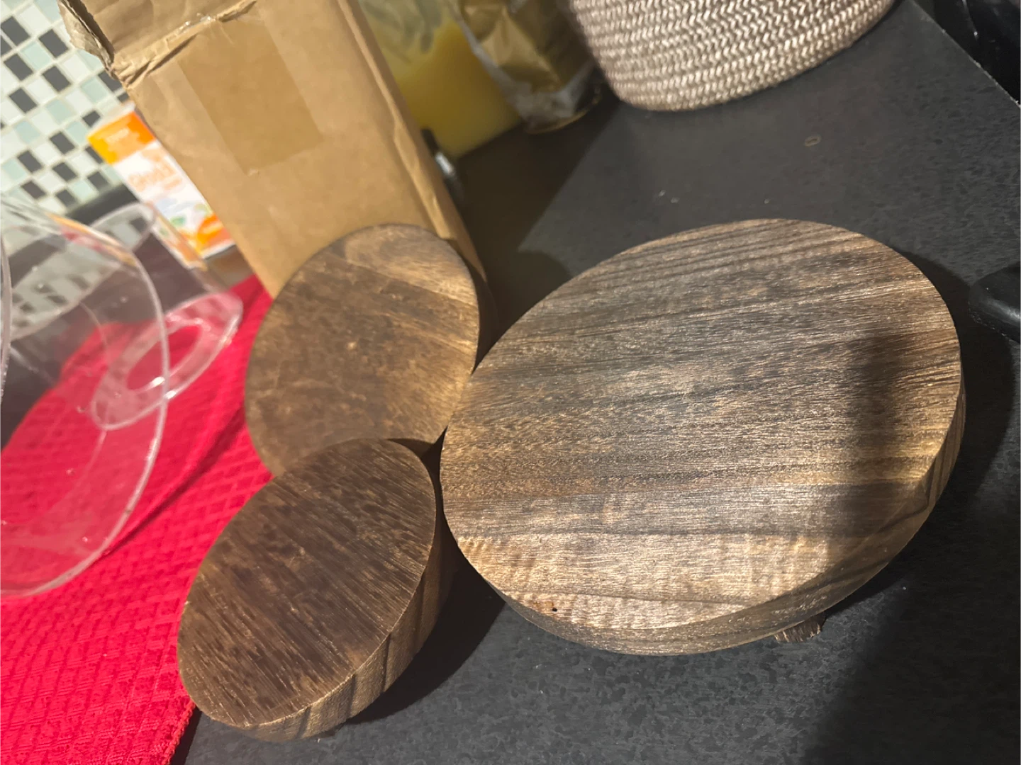 Rustic Wooden Display Rack, 3pcs Set - photo 5