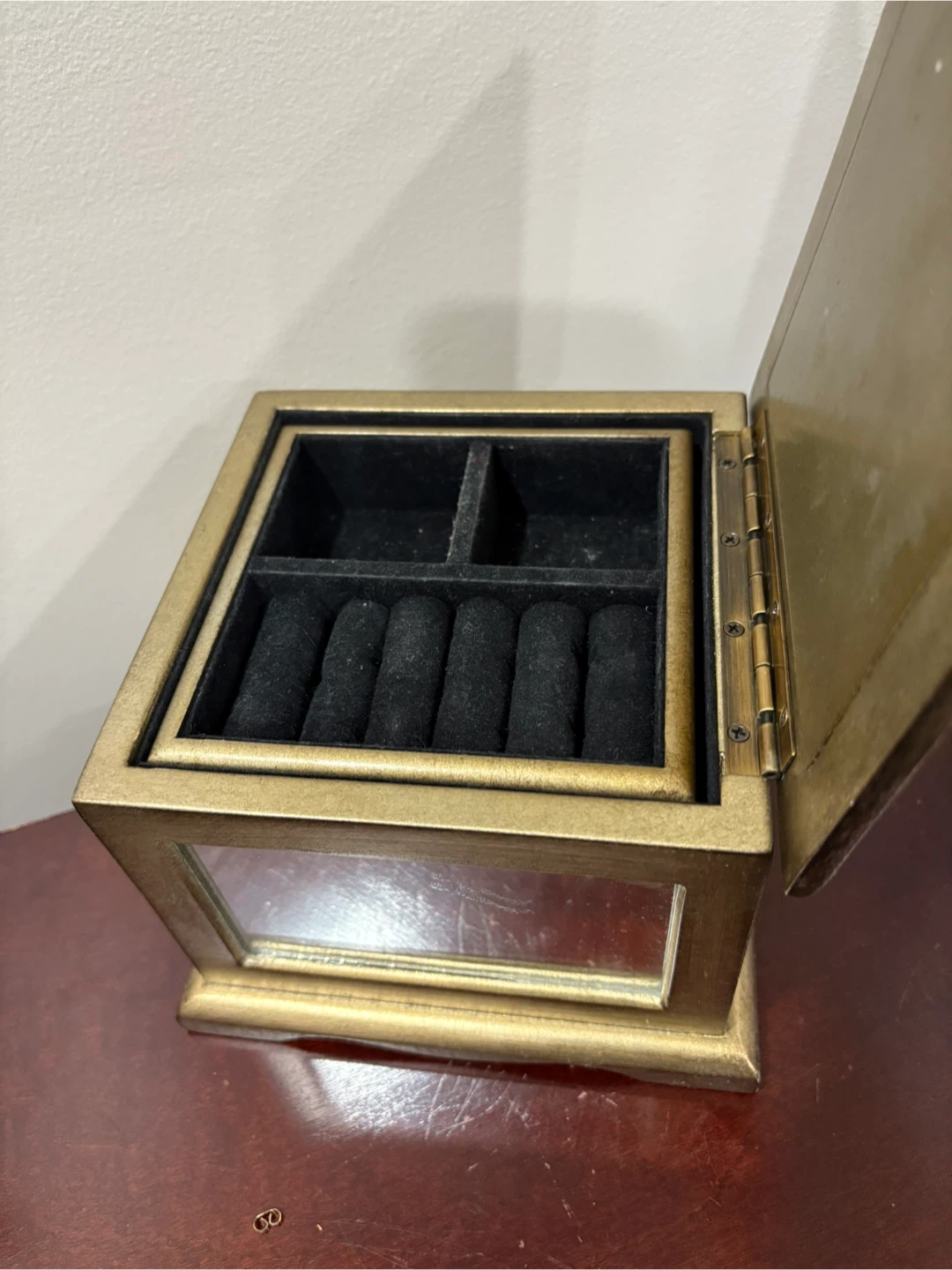 Gold Mirrored Jewellery Box - photo 2