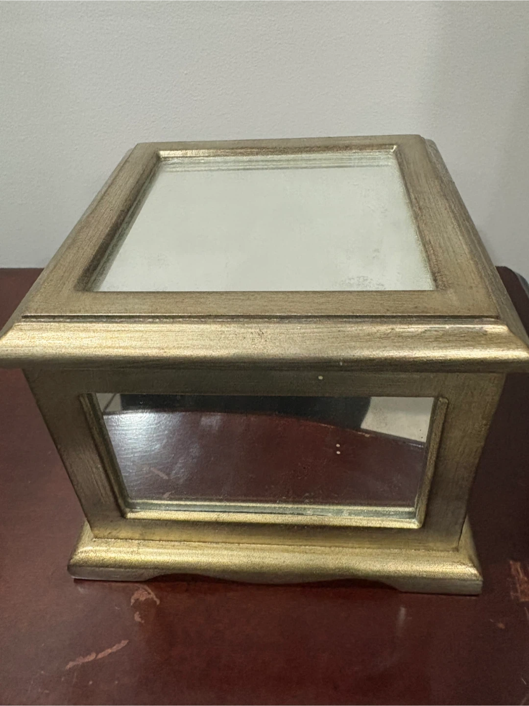 Gold Mirrored Jewellery Box