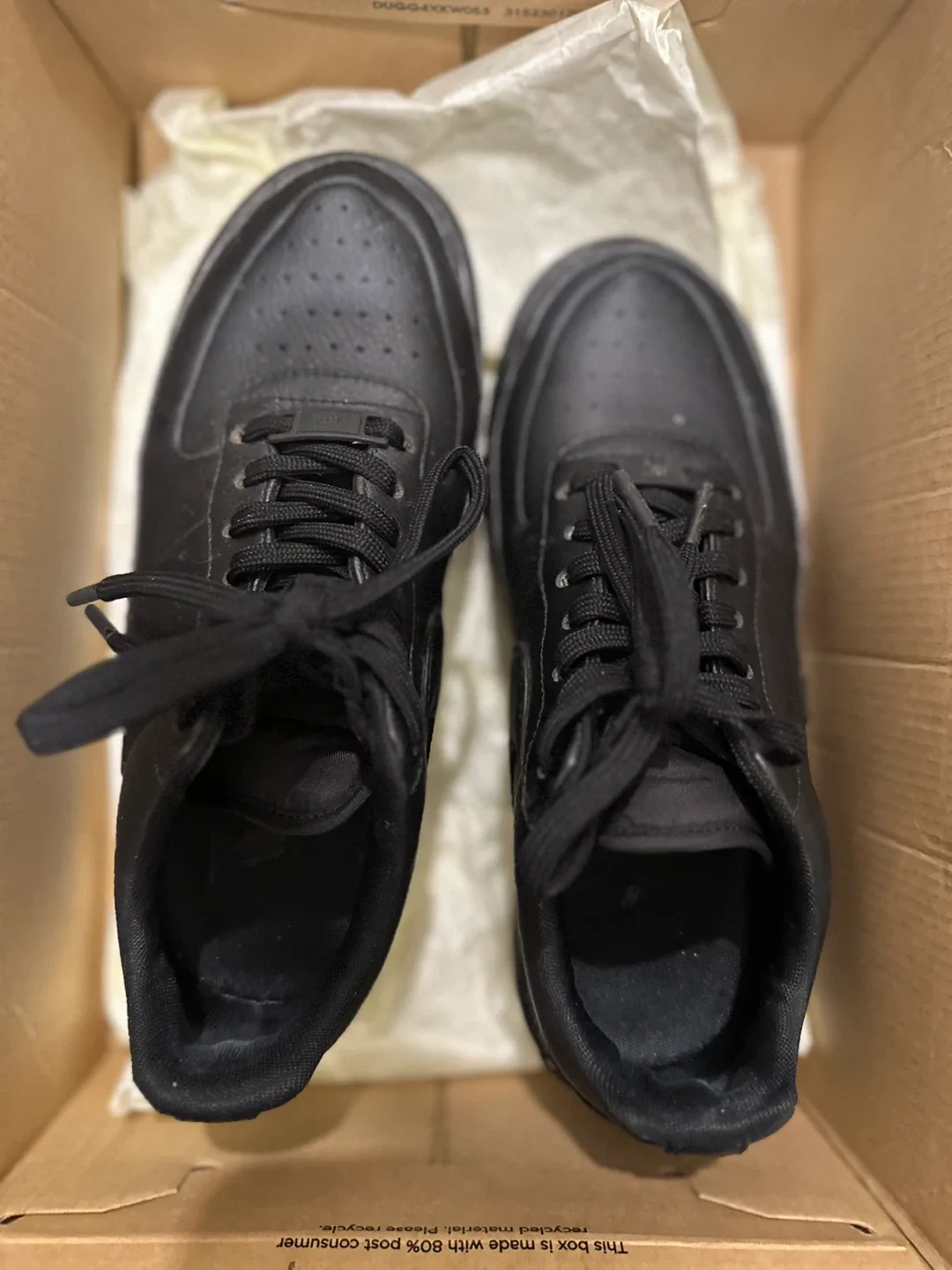 Nike Air Force 1 '07 Triple Black - Size 7 /24cm