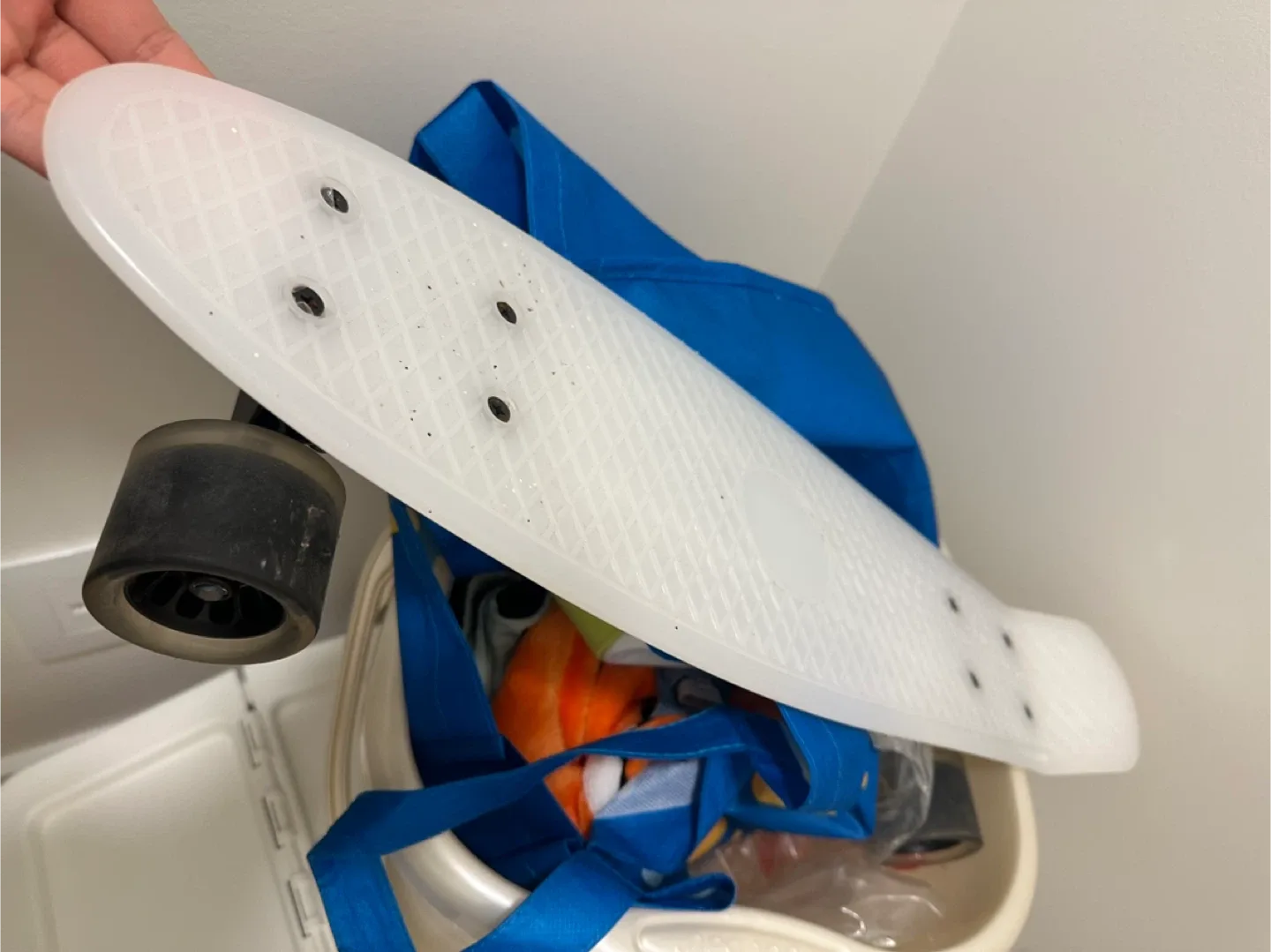 White Penny Board Skateboard image indicator(2)