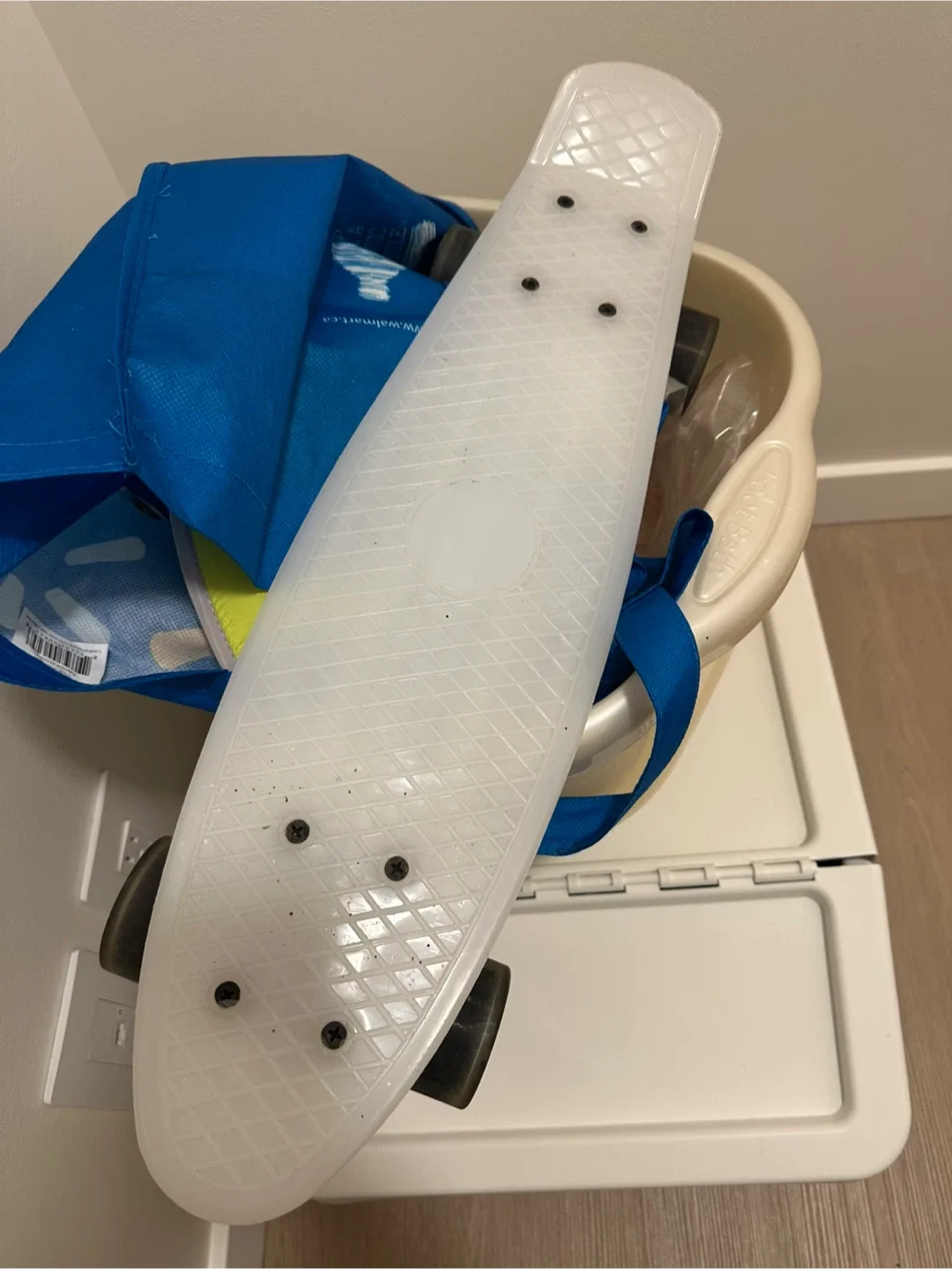 White Penny Board Skateboard
