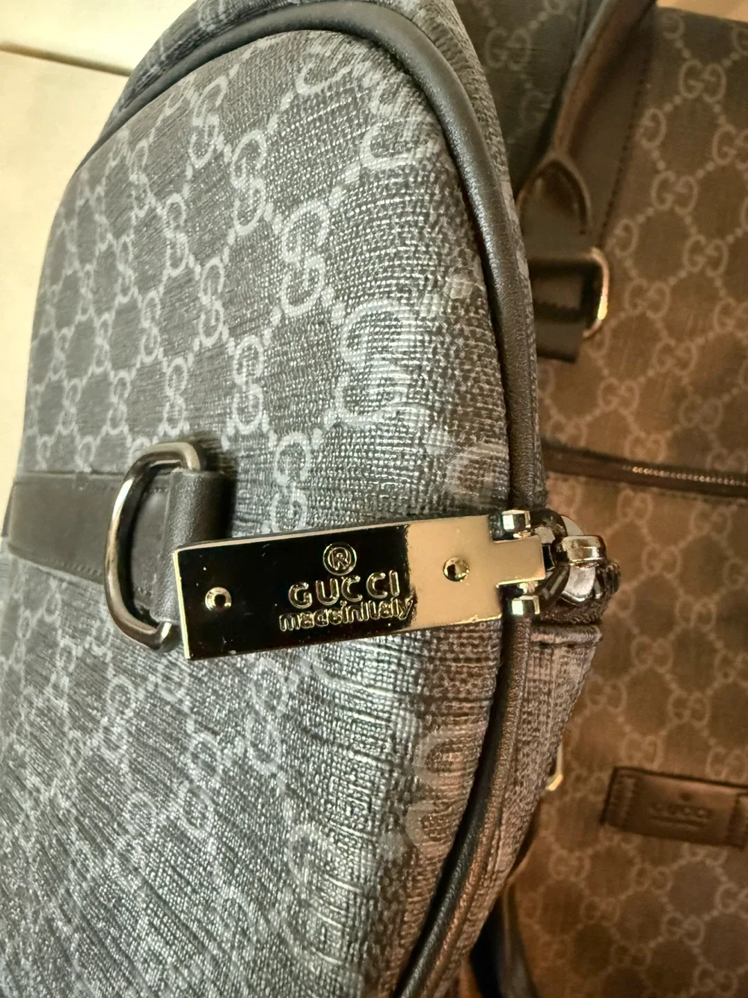 Gucci Grey Duffel Bag image indicator(3)
