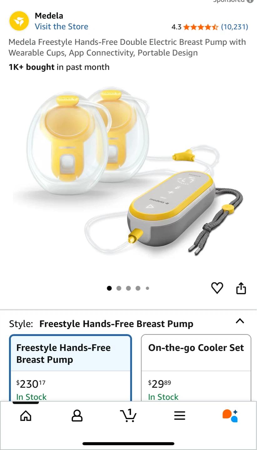 Medela Freestyle Hands-Free Double Electric Breast Pump