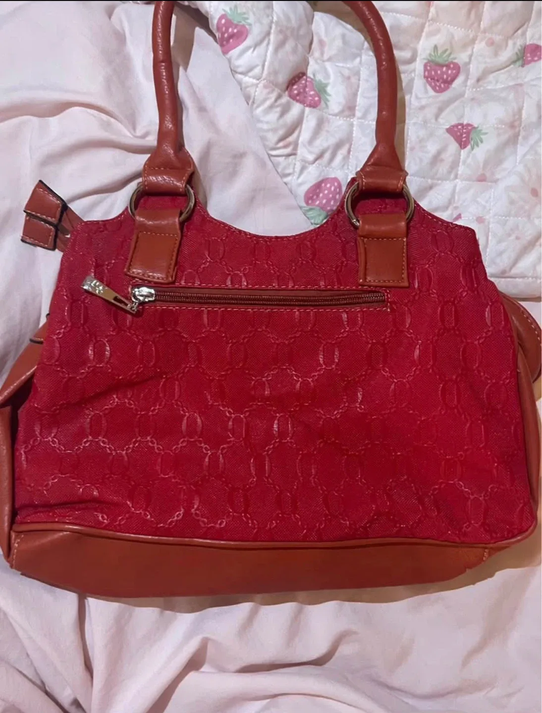 Red & Brown Shoulder Bag image indicator(4)