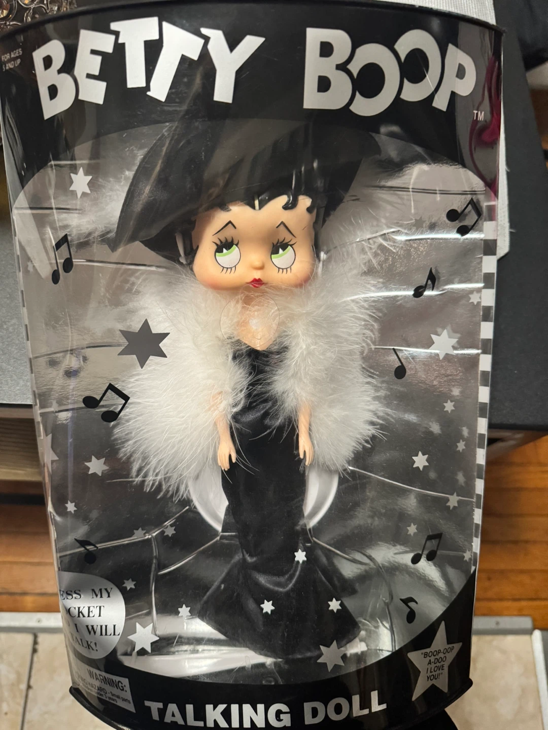 Betty Boop Talking Doll 16"  1998 Collectible NEW