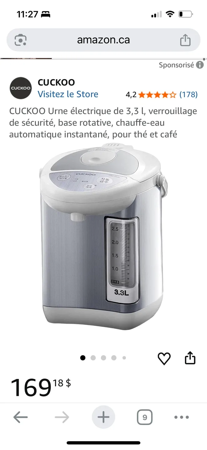 Cuckoo CWP-333G Water Dispenser - 3.3L image indicator(6)