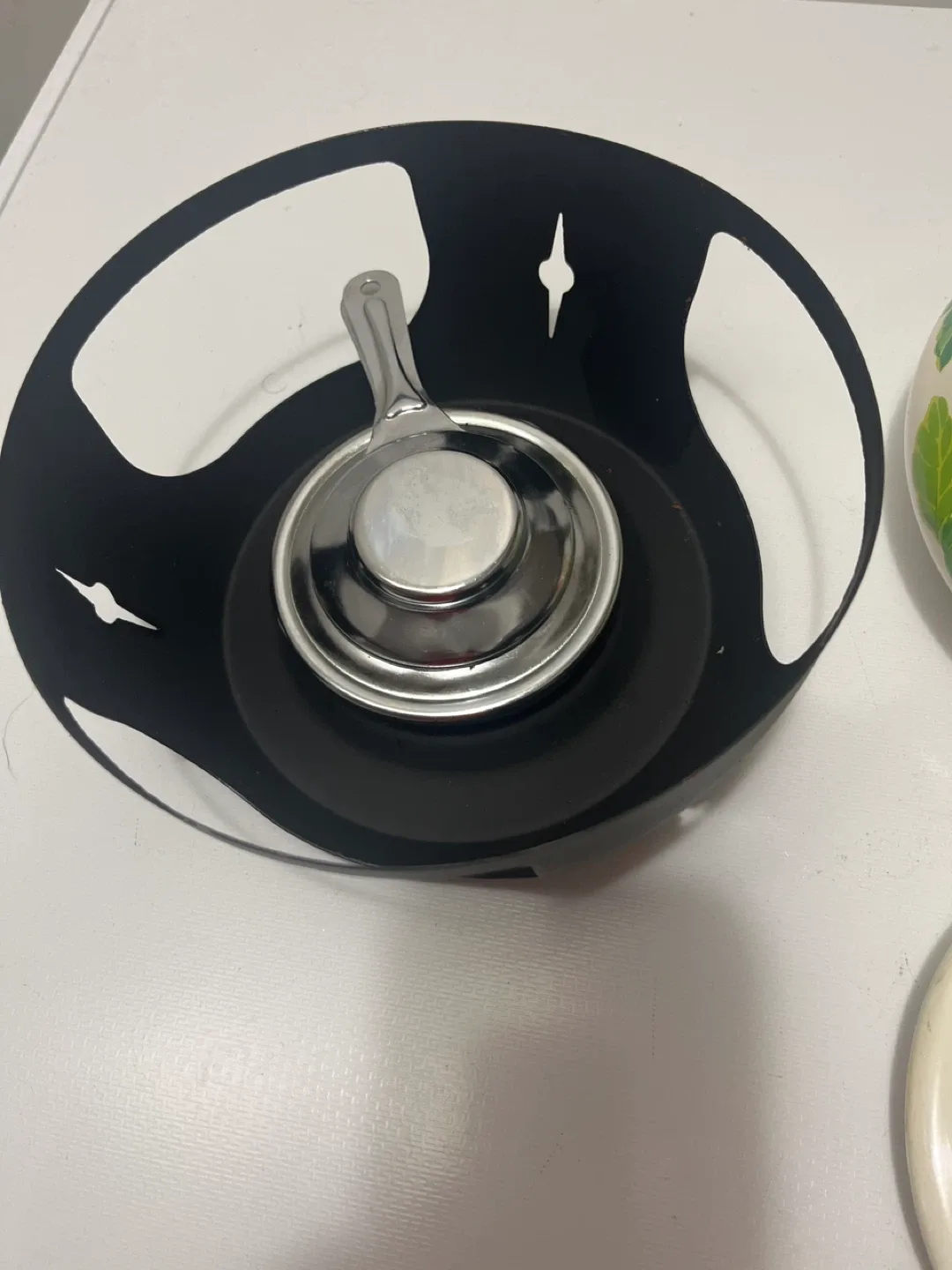 Vintage Fondue Set with Enamel Pot image indicator(3)