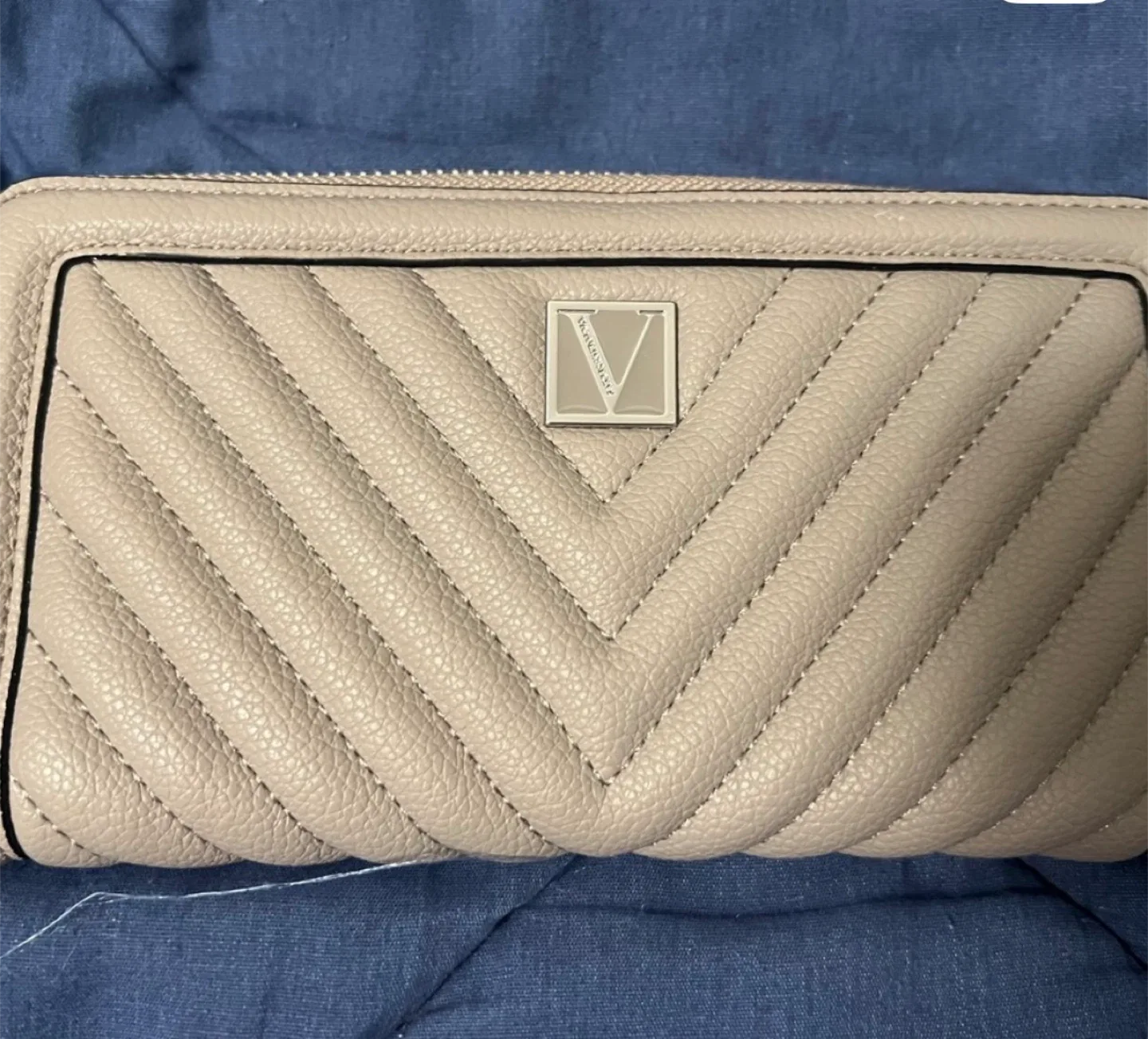 Victoria's Secret Quilted Zip Around Wallet thumbnail