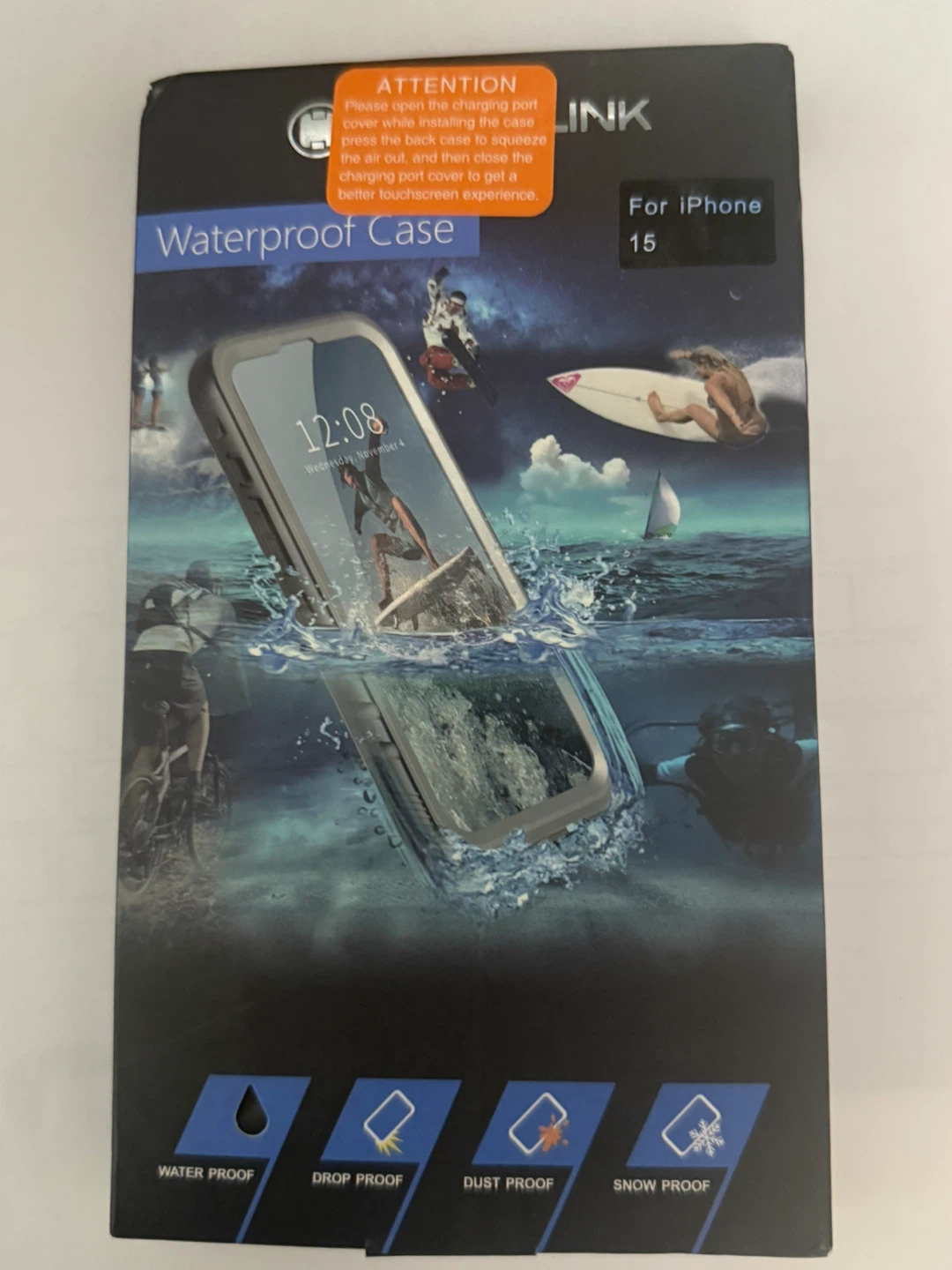 New Waterproof Case for iPhone 15