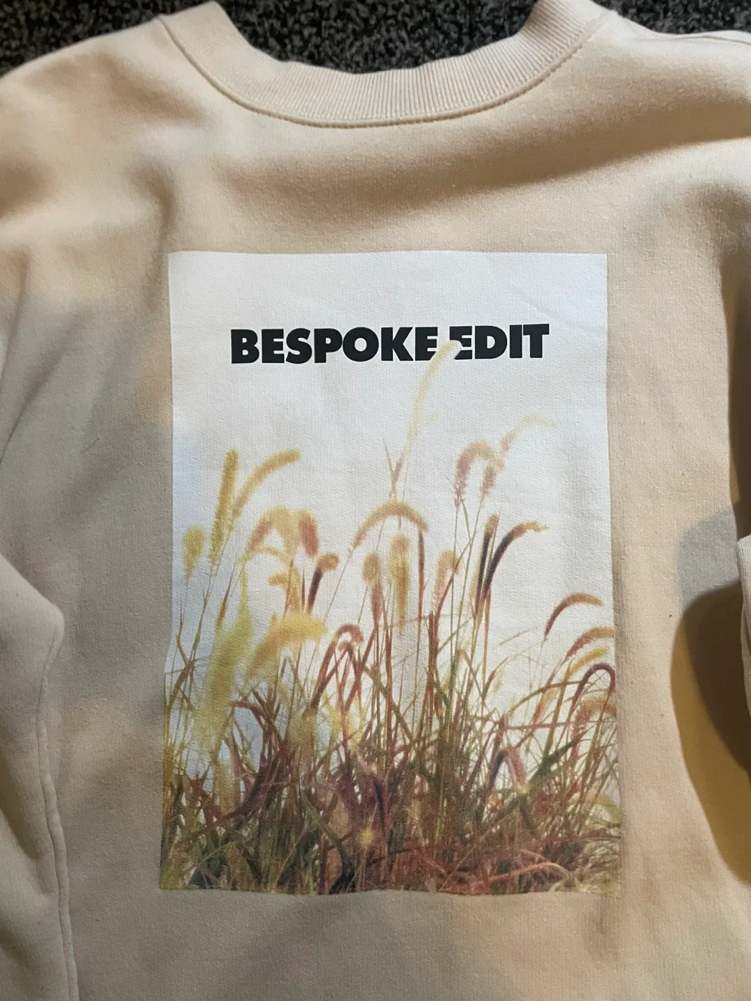 H&M beige graphic sweatshirt image indicator(2)