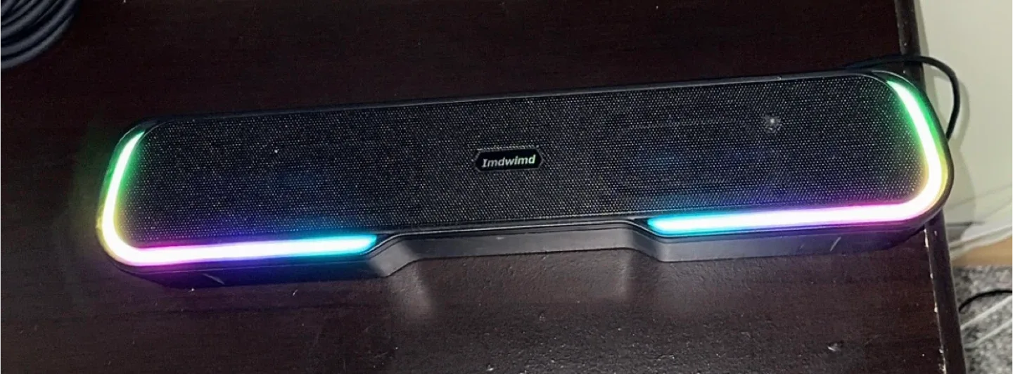 Imdwlmd Bluetooth Speaker with RGB Lighting image indicator(2)
