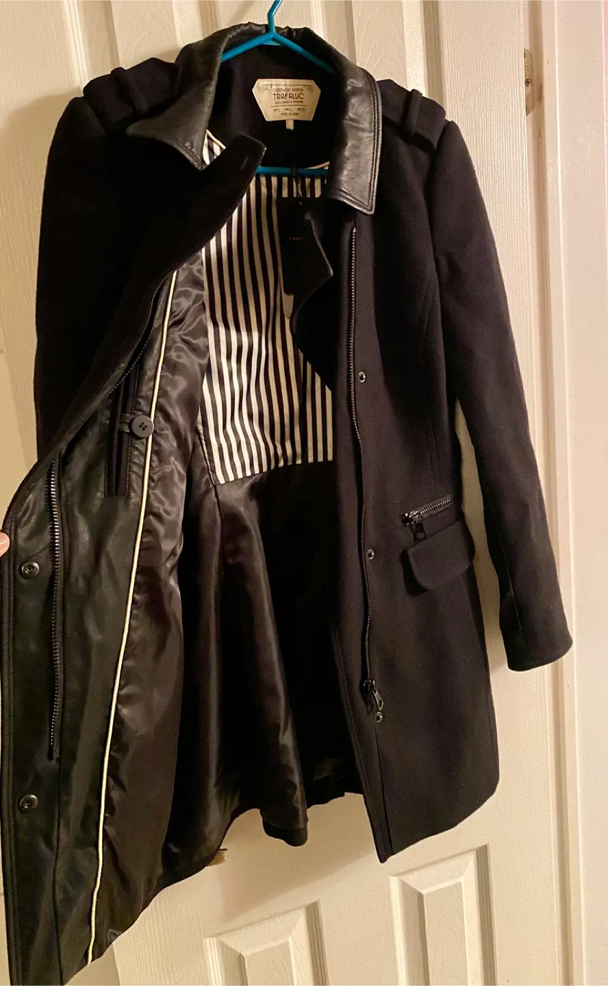 Zara Trafaluc Coat Jacket NEW! Size Large image indicator(2)