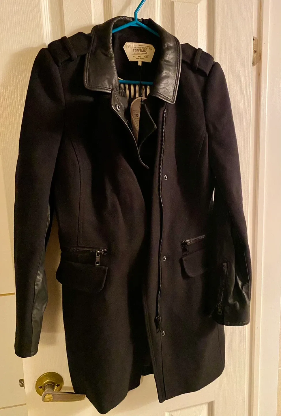 Zara Trafaluc Coat Jacket NEW! Size Large image indicator(6)