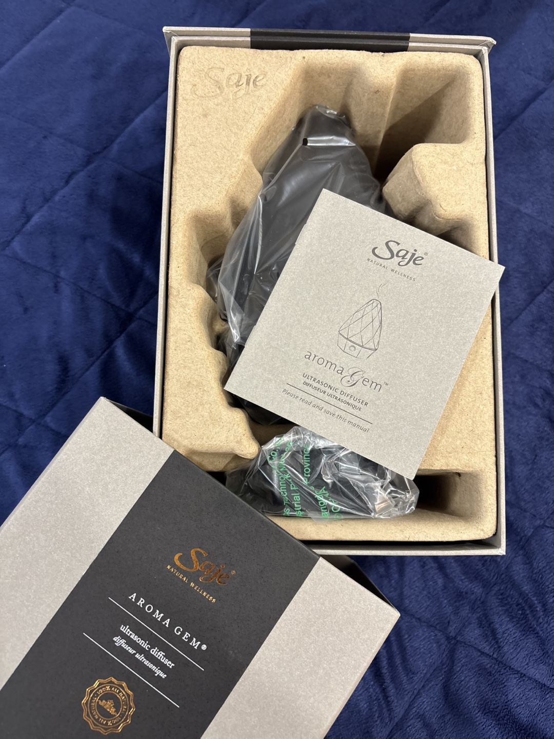 BRAND NEW - Saje Aroma Gem Ultrasonic Diffuser - New in Box