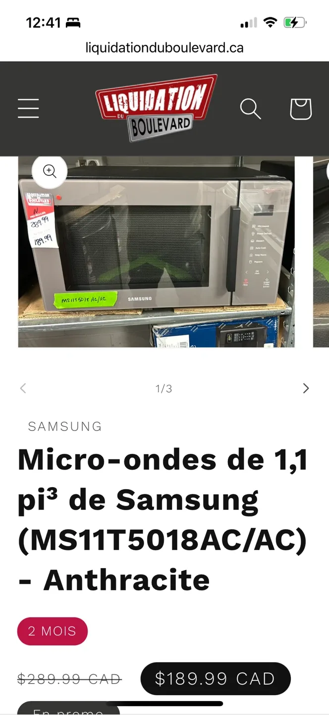 Samsung MS11T5018AC/AC Microwave - Anthracite image indicator(3)